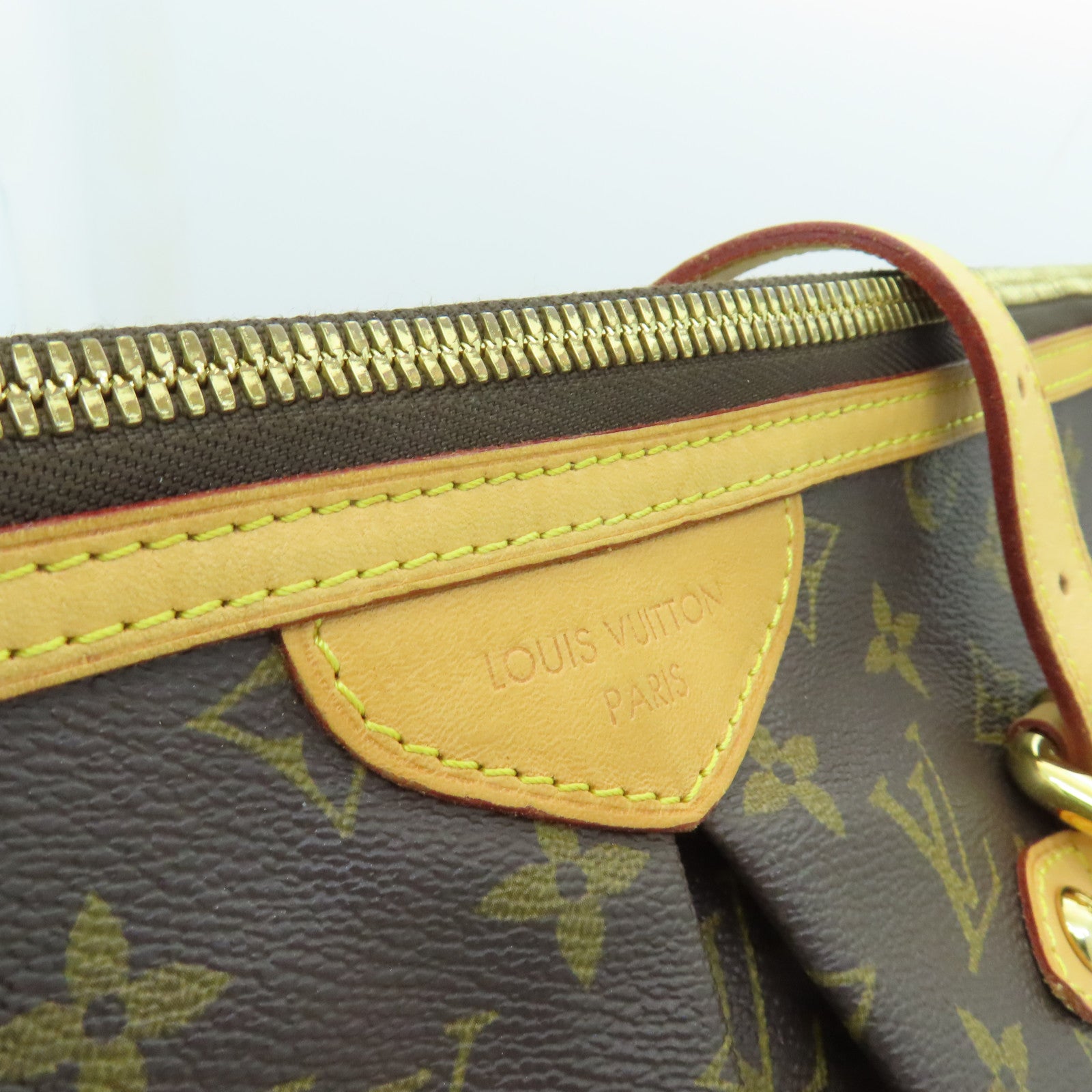 LOUIS VUITTON Monogram Palermo GM金扣手挽肩背兩用袋啡色