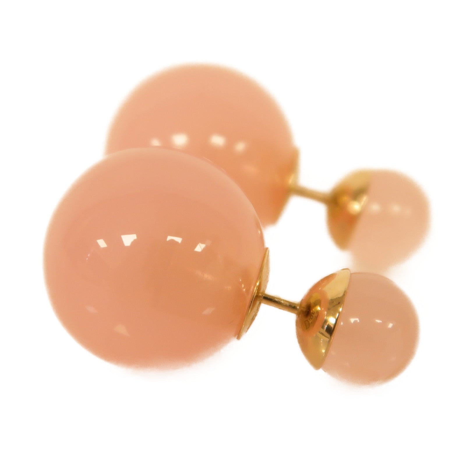 Dior PVC Earrings耳環粉紅色/金色