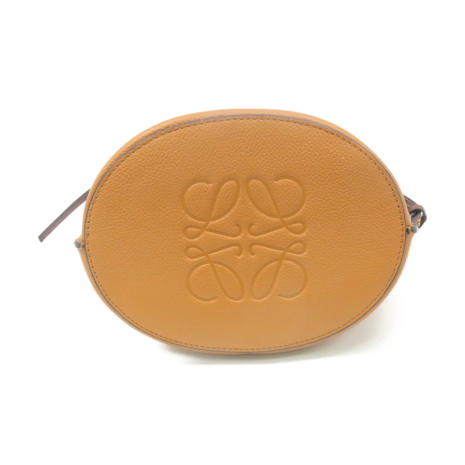 LOEWE 牛皮皮革Gate Bucket Shoulder Bag肩背袋啡色