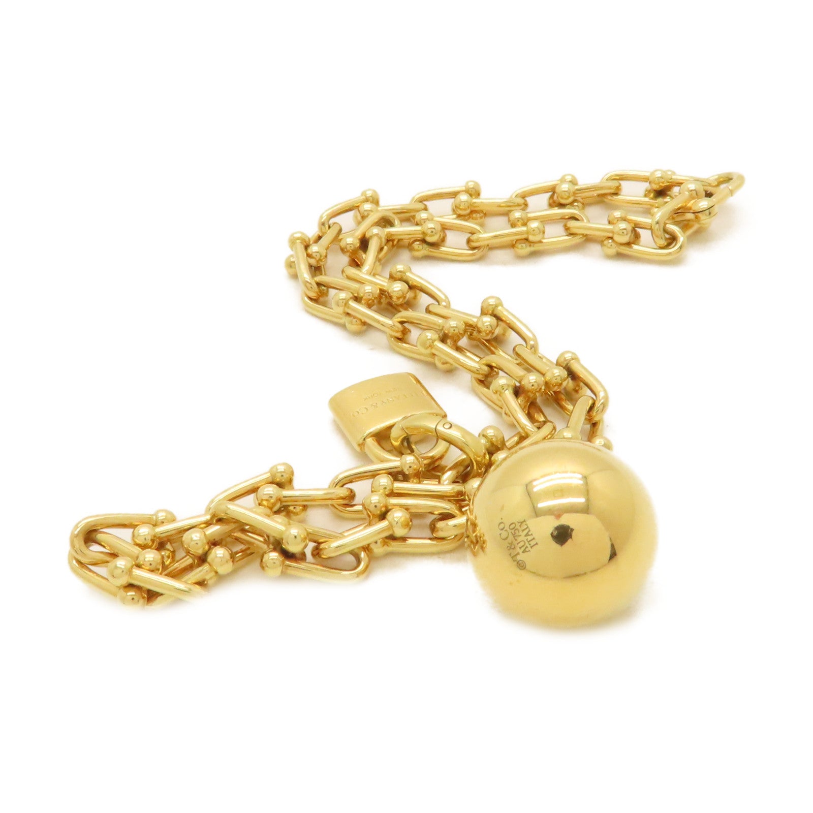 TIFFANY＆CO 18K黃金Hard Wear Necklace項鏈金色