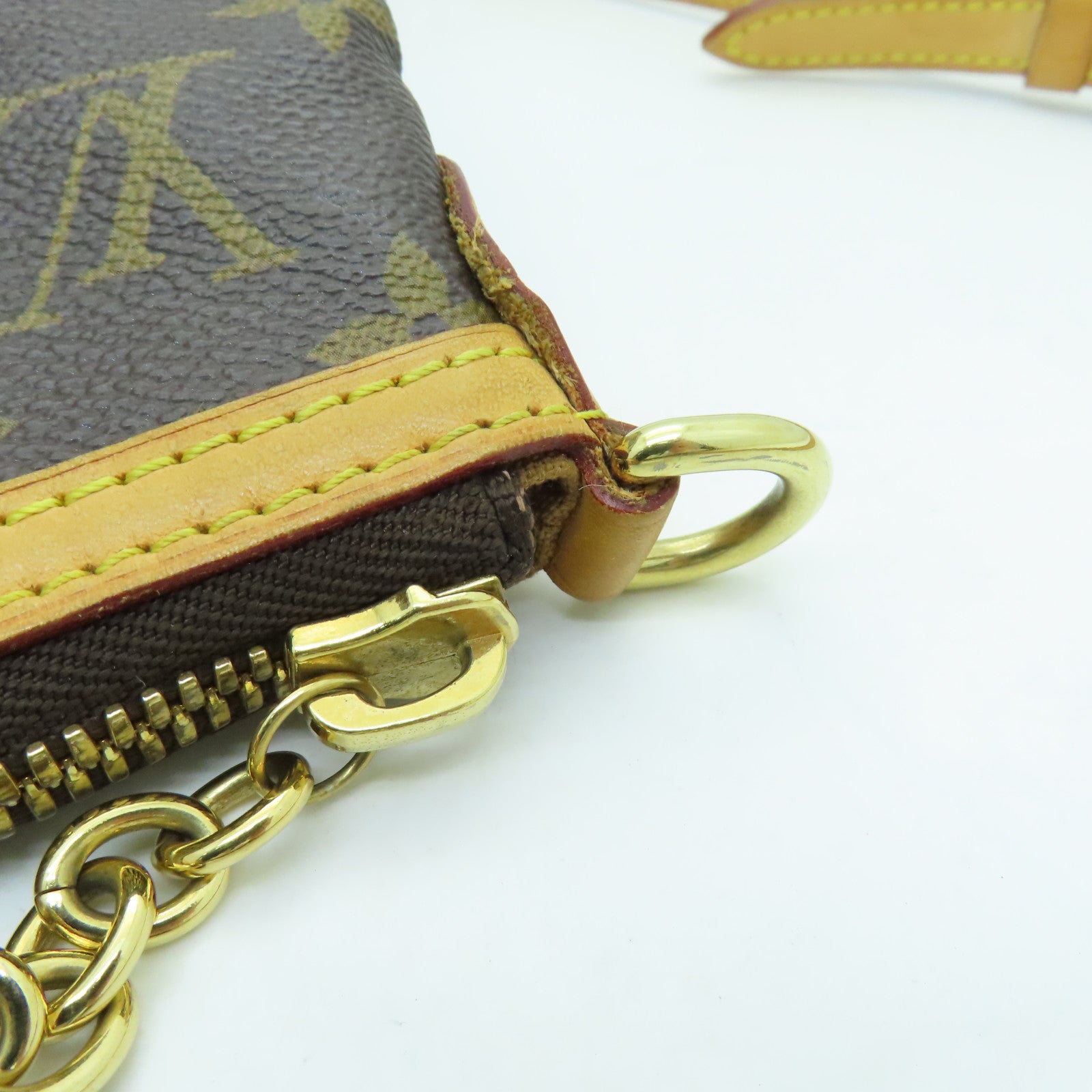 LOUIS VUITTON Monogram Palermo GM金扣手挽肩背兩用袋啡色