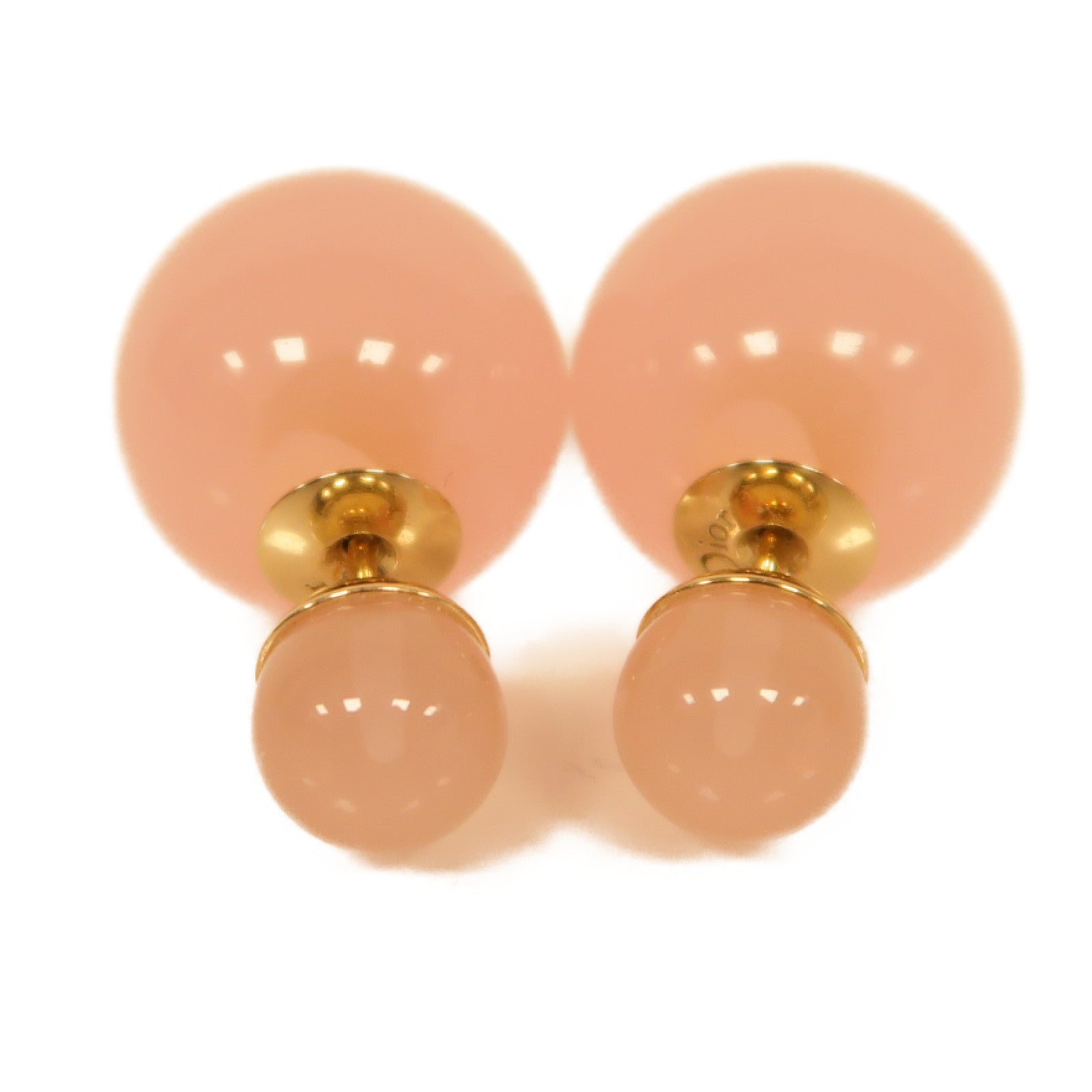 Dior PVC Earrings耳環粉紅色/金色
