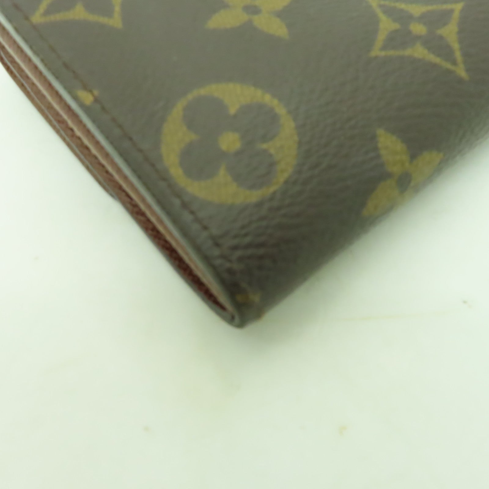LOUIS VUITTON Monogram Long Wallet金扣長錢包棕色