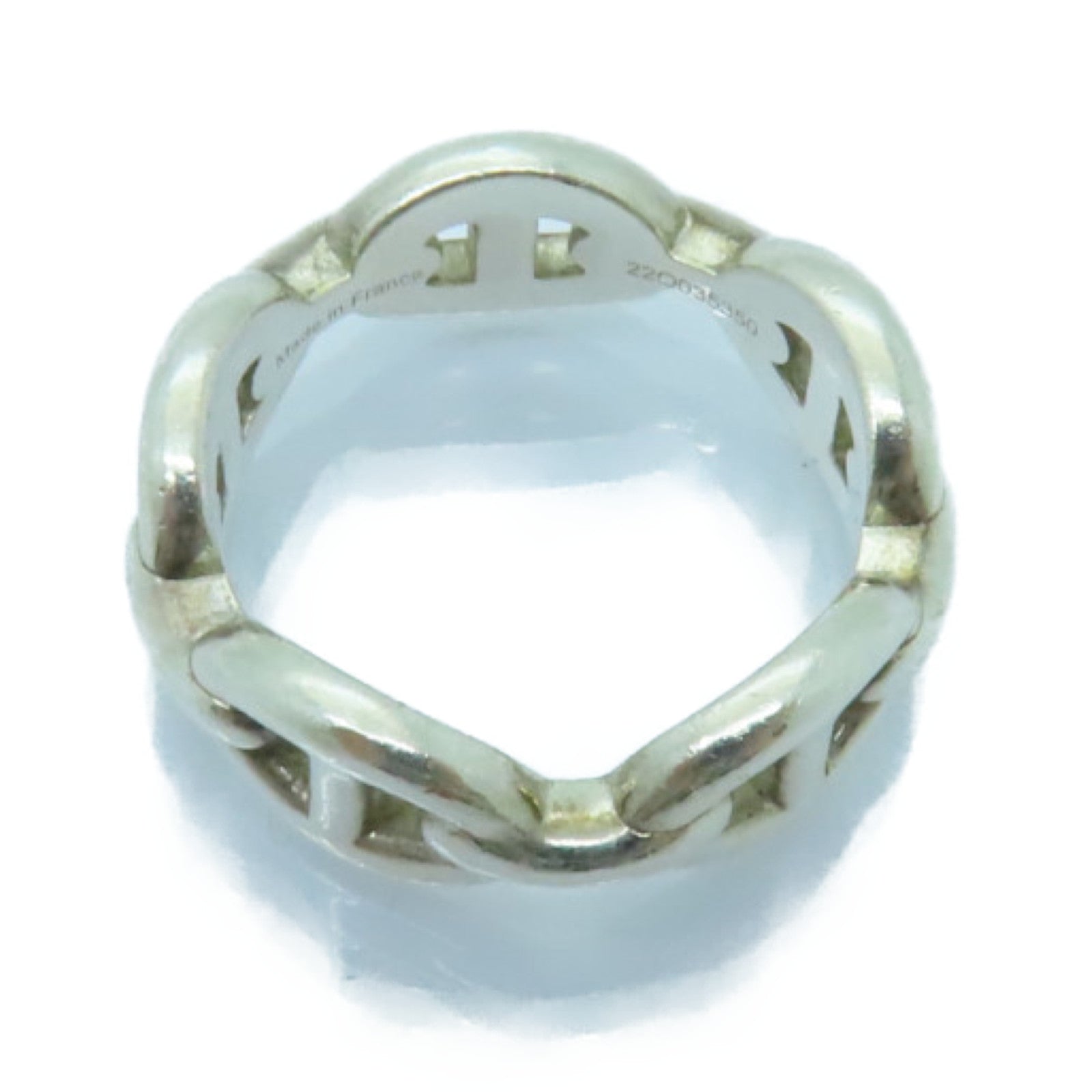 HERMES 925純銀Chaine D'Ancre Ring戒指Hermes#54 US#7