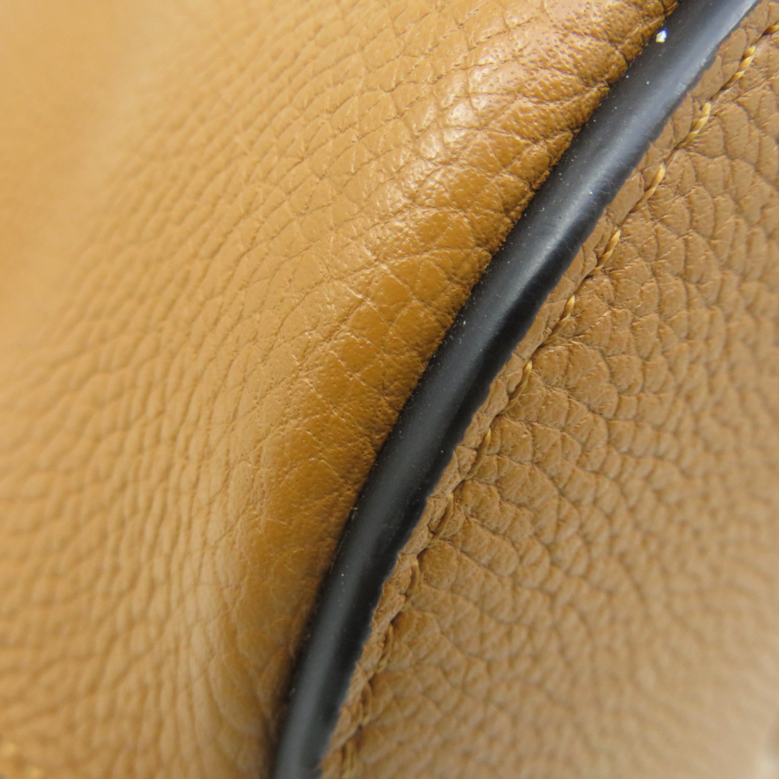 LOEWE 牛皮皮革Gate Bucket Shoulder Bag肩背袋啡色
