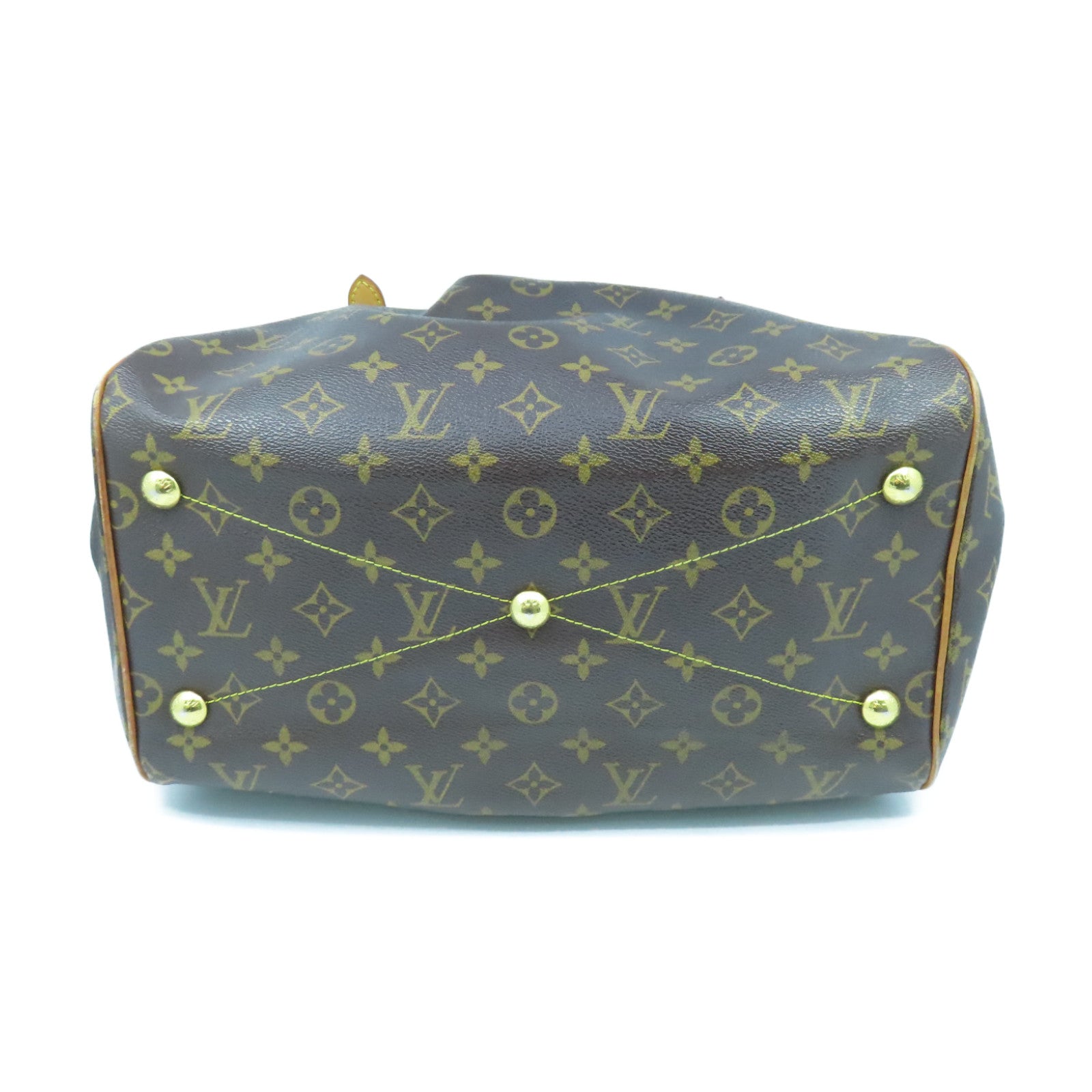 LOUIS VUITTON Monogram Tivoli GM金扣手挽袋啡色