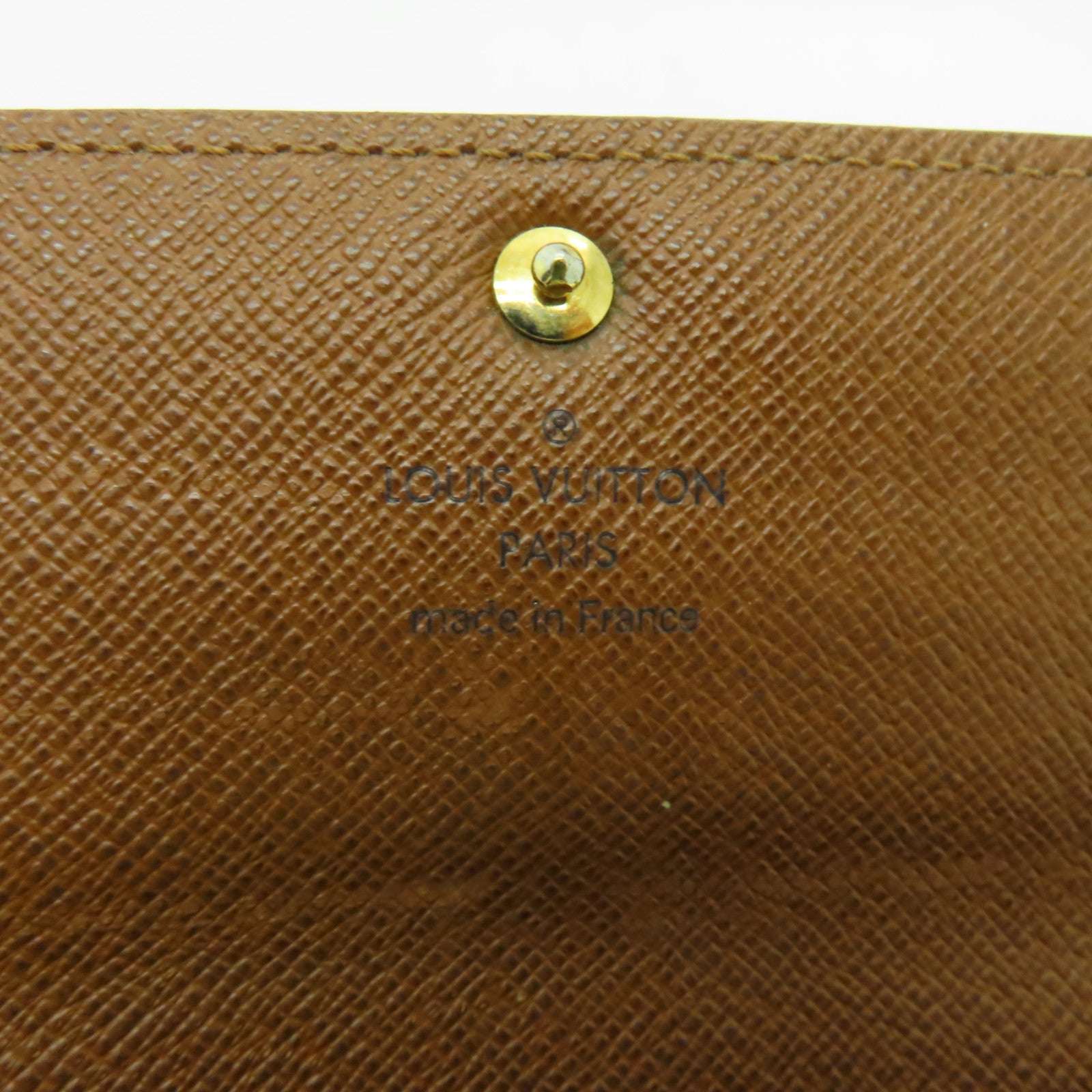 LOUIS VUITTON Monogram Long Wallet金扣長錢包棕色