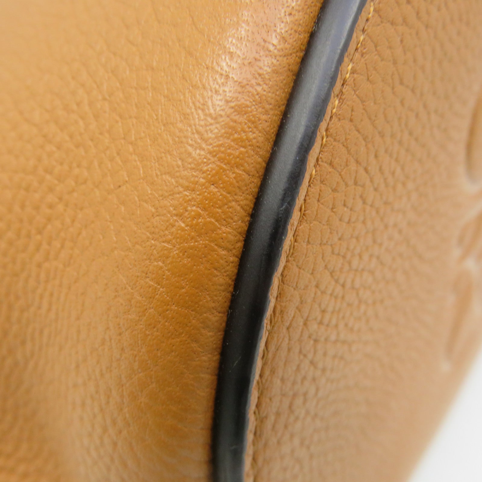 LOEWE 牛皮皮革Gate Bucket Shoulder Bag肩背袋啡色