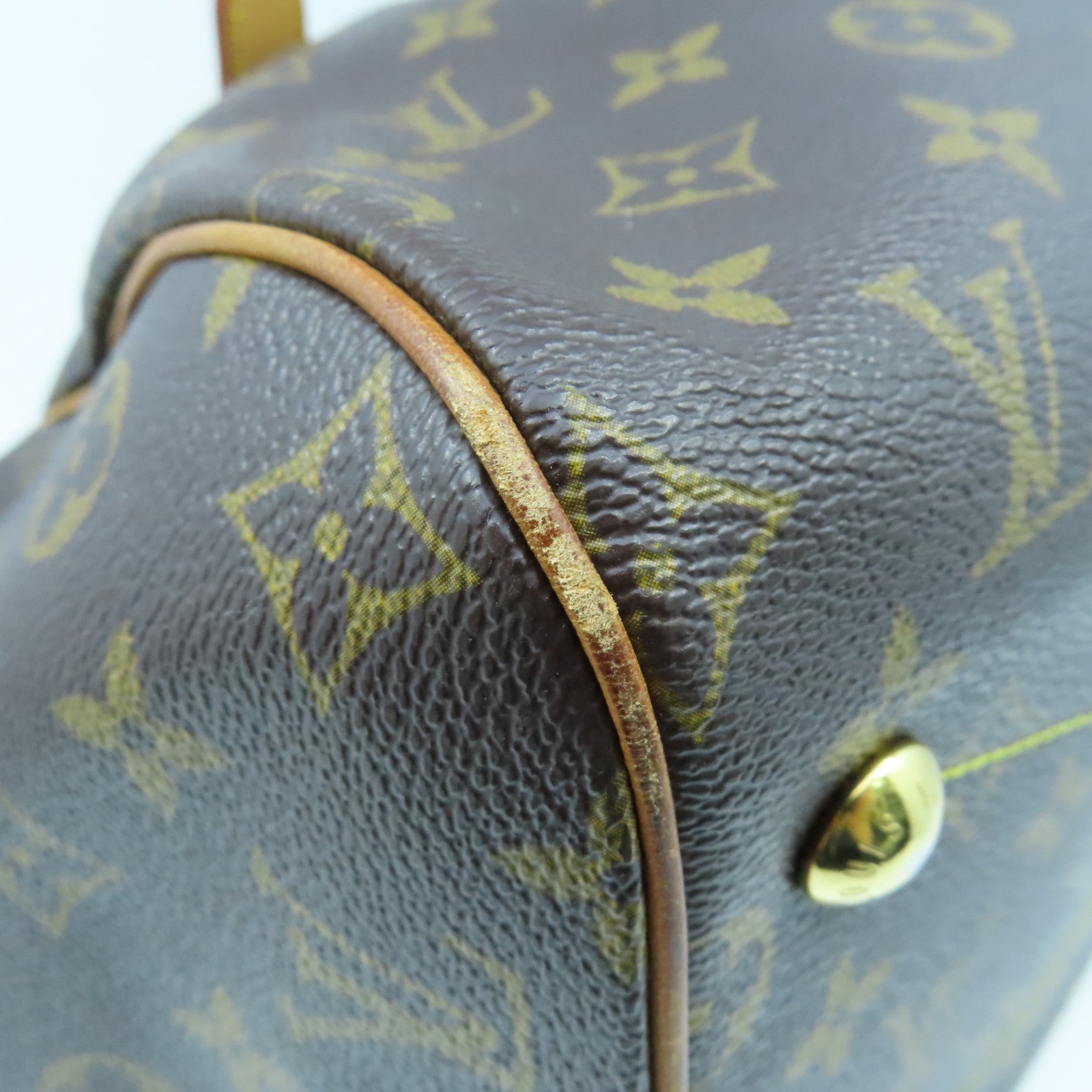 LOUIS VUITTON Monogram Tivoli GM金扣手挽袋啡色