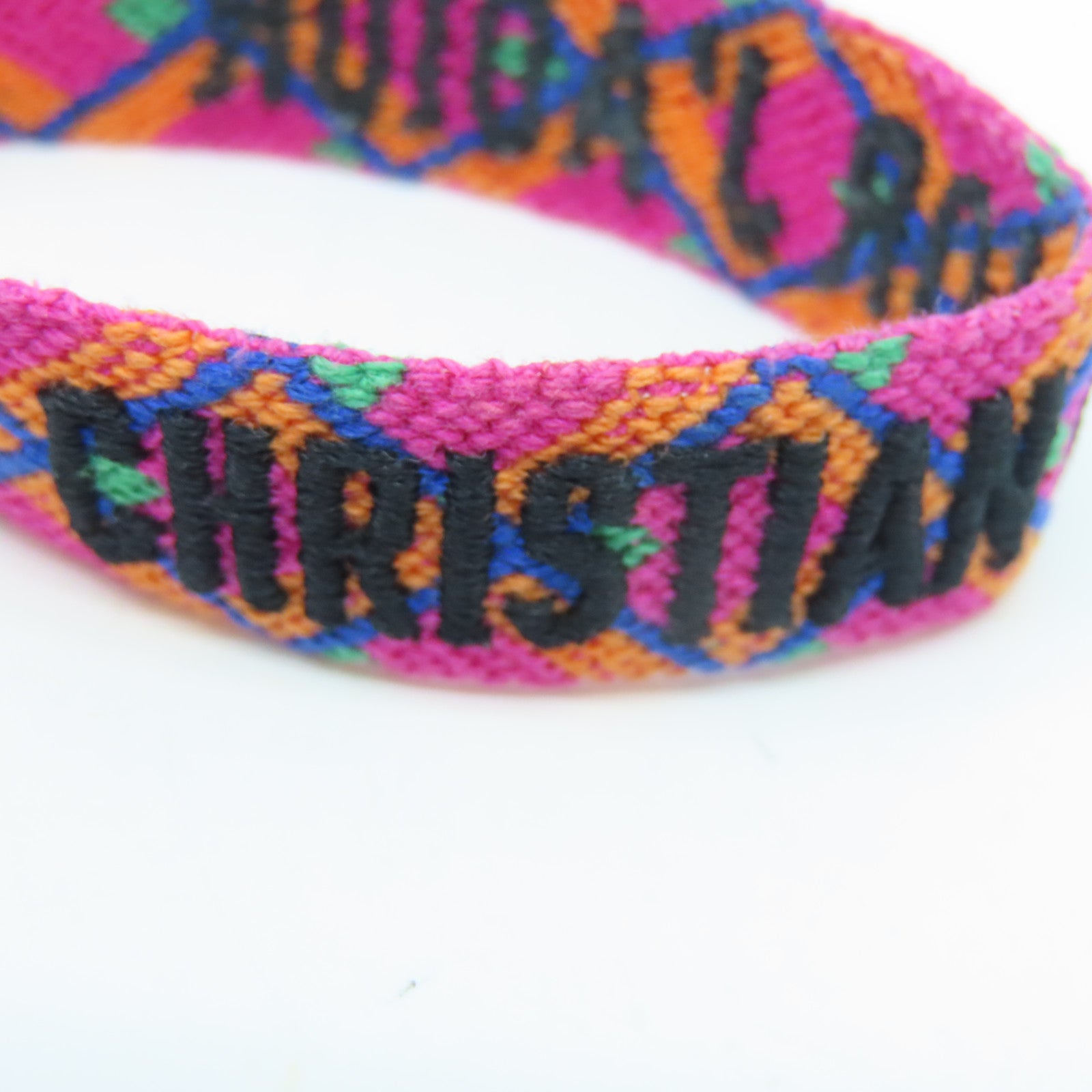 Dior 帆布Bracelet手環紅色/黑色