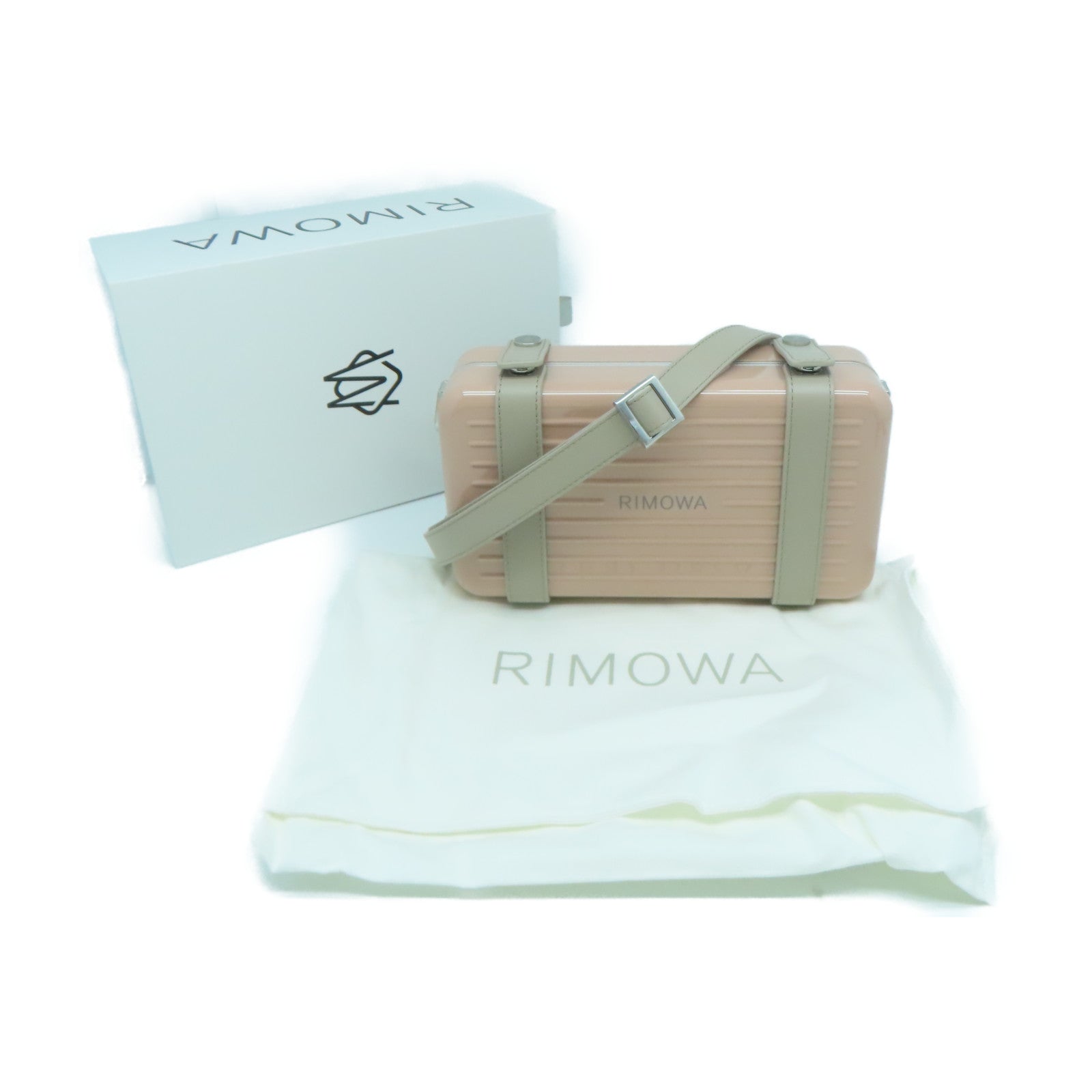 RIMOWA PVC Rimowa Shoulder Bag肩背袋粉紅色/灰色