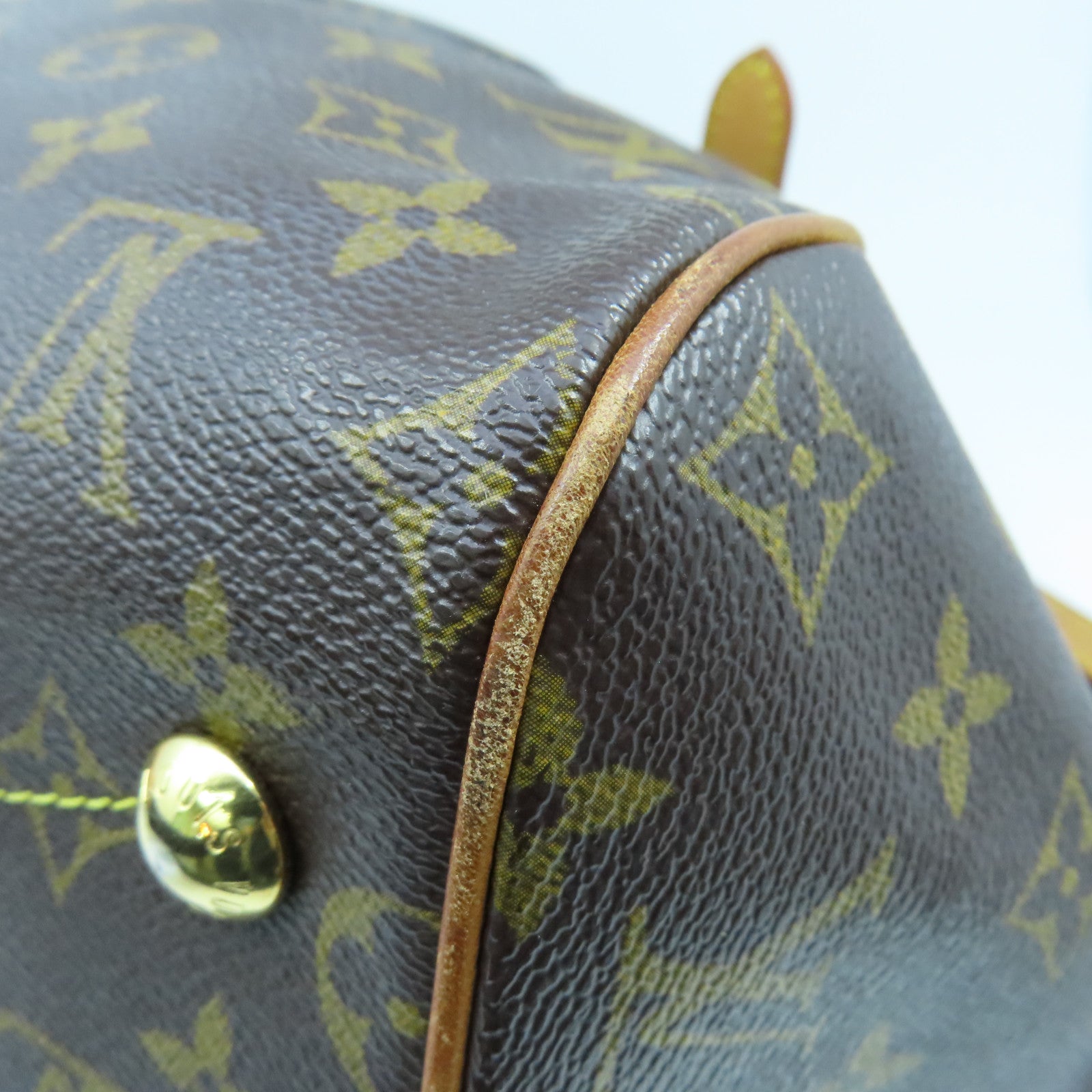 LOUIS VUITTON Monogram Tivoli GM金扣手挽袋啡色
