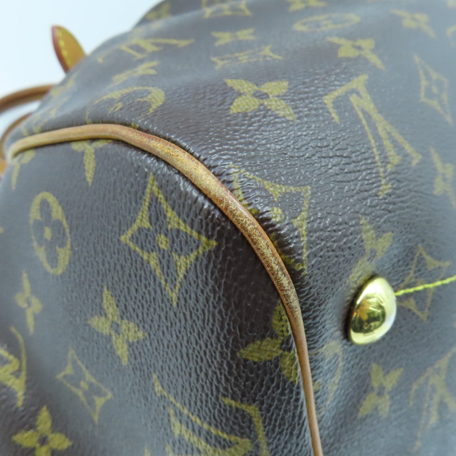LOUIS VUITTON Monogram Tivoli GM金扣手挽袋啡色