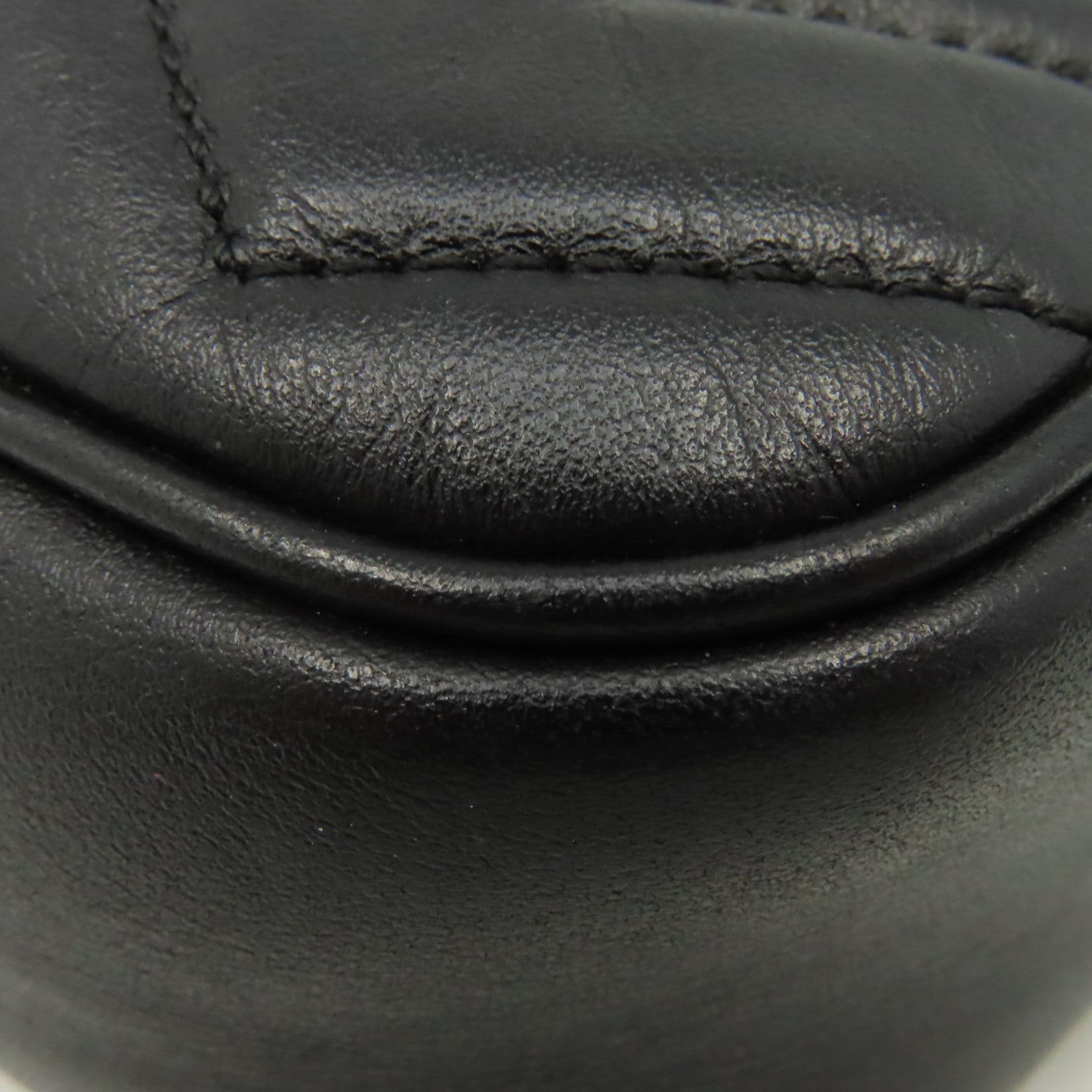 GUCCI 牛皮皮革GG Marmont Mini Shoulder Bag肩背袋黑色