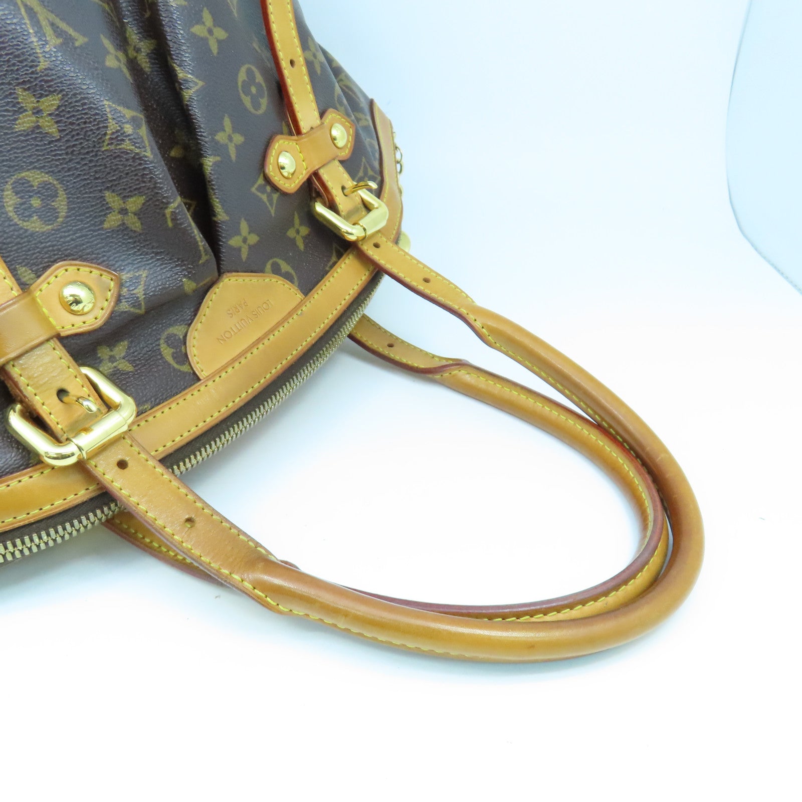 LOUIS VUITTON Monogram Tivoli GM金扣手挽袋啡色