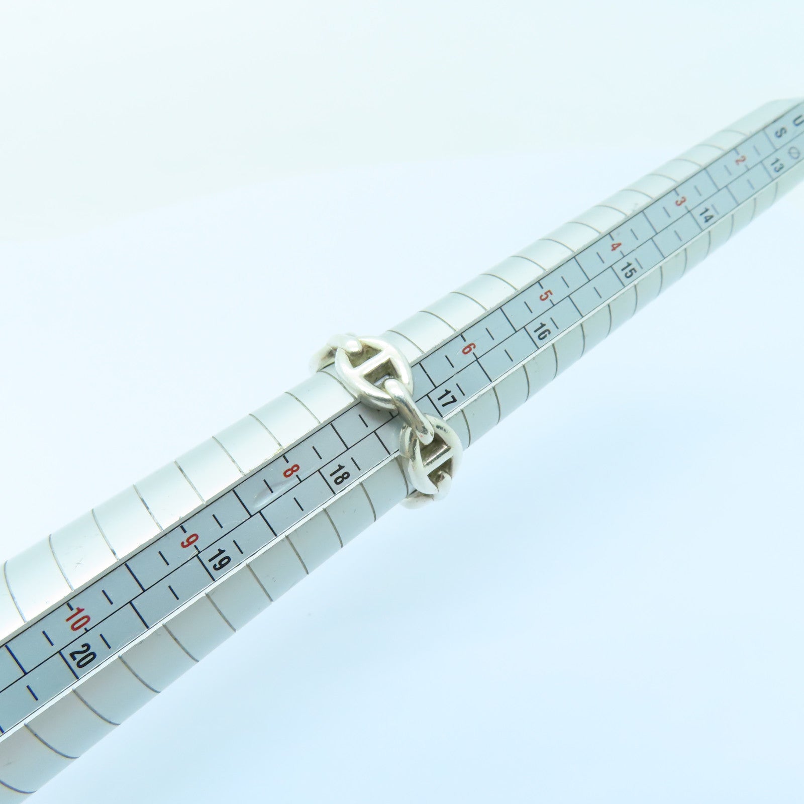 HERMES 925純銀Chaine D'Ancre Ring戒指Hermes#54 US#7