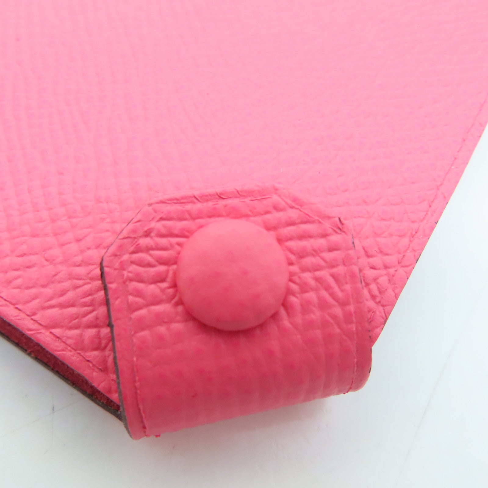 HERMES 【激減優惠】Epsom皮革MC2 Passport Case護照套粉紅色