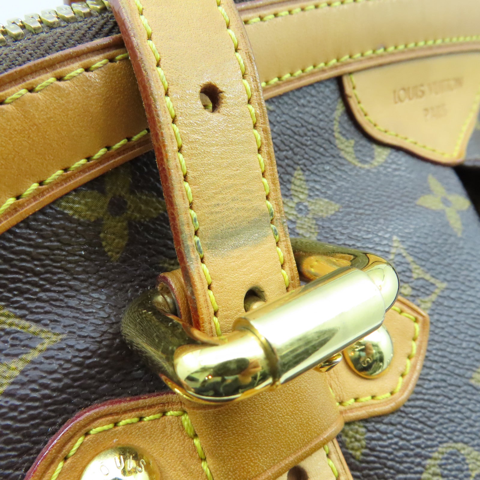 LOUIS VUITTON Monogram Tivoli GM金扣手挽袋啡色