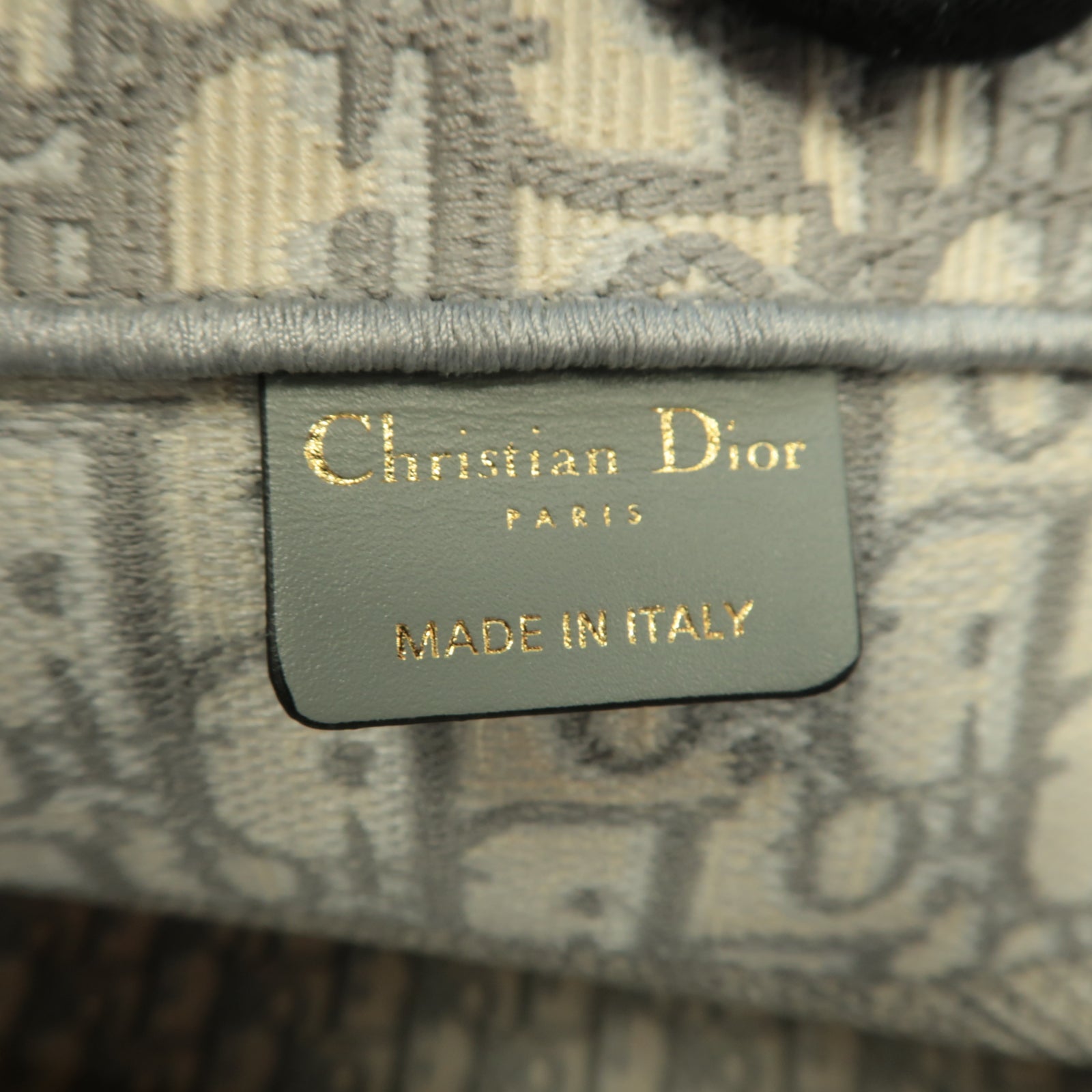 Dior 帆布Book Tote Medium手挽袋灰色
