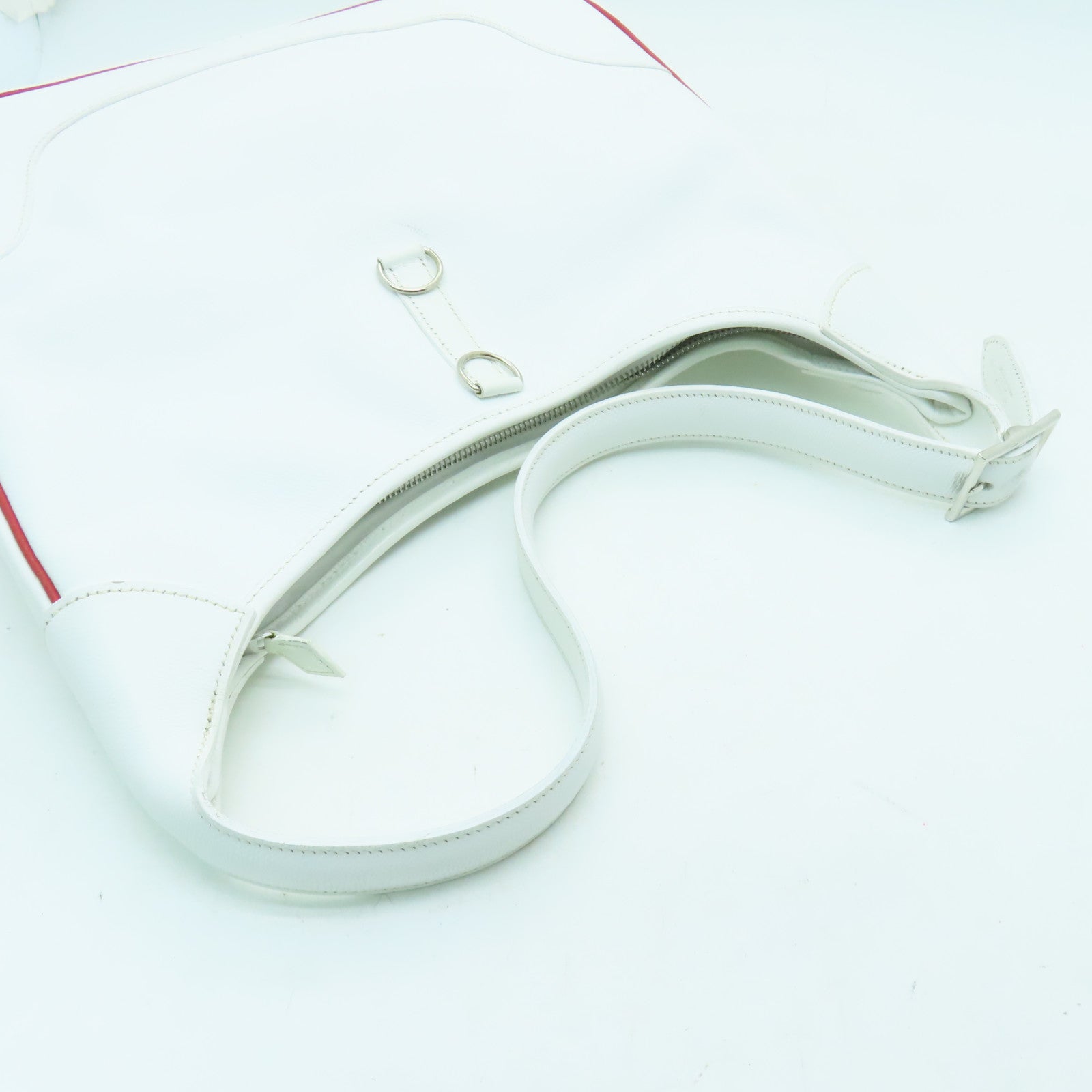 HERMES 【激減優惠】Epsom皮革Trim 35銀扣肩背袋白色
