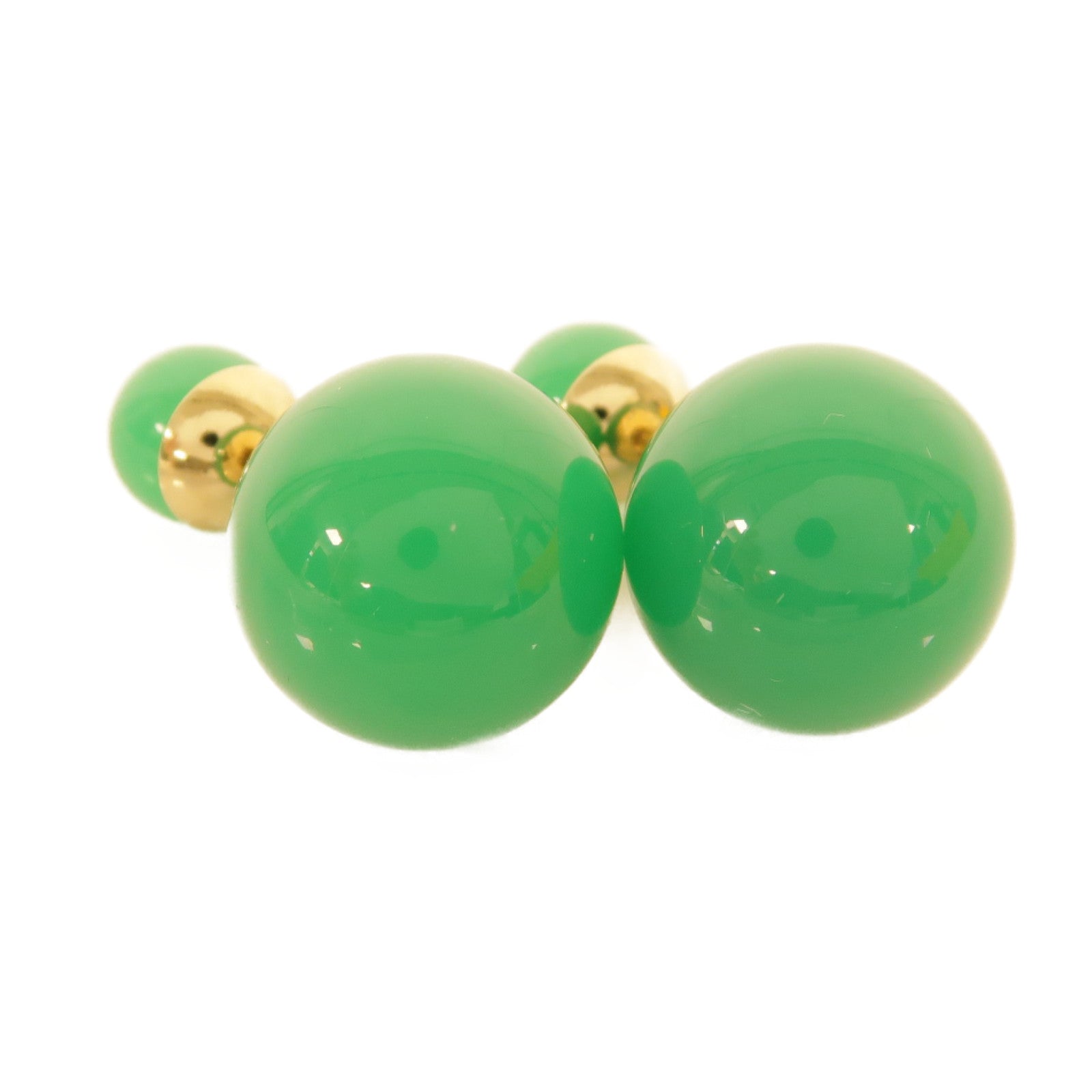 Dior PVC Earrings耳環綠色/金色