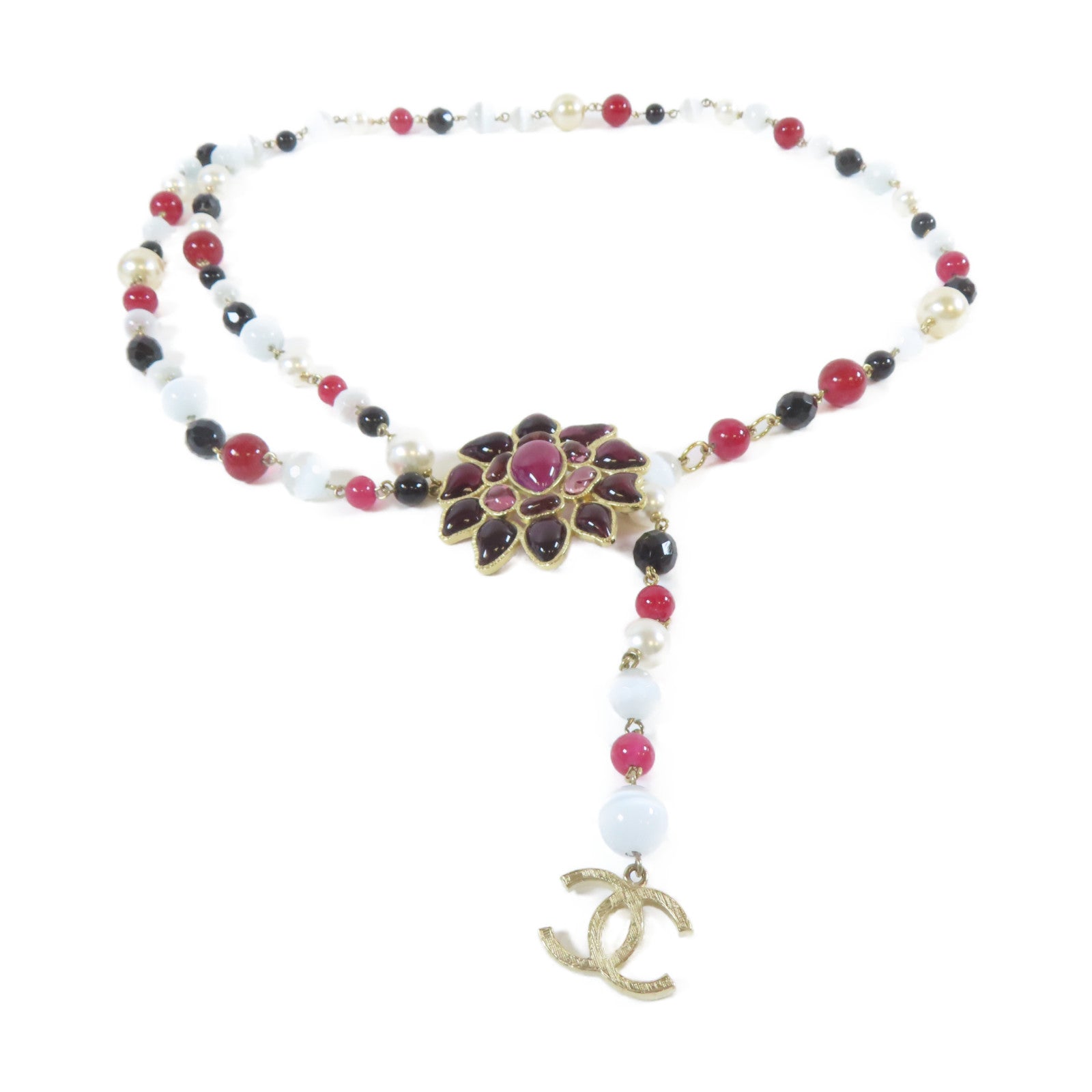 CHANEL 金屬Chain Belt腰帶金色/黑色/紅色/白色