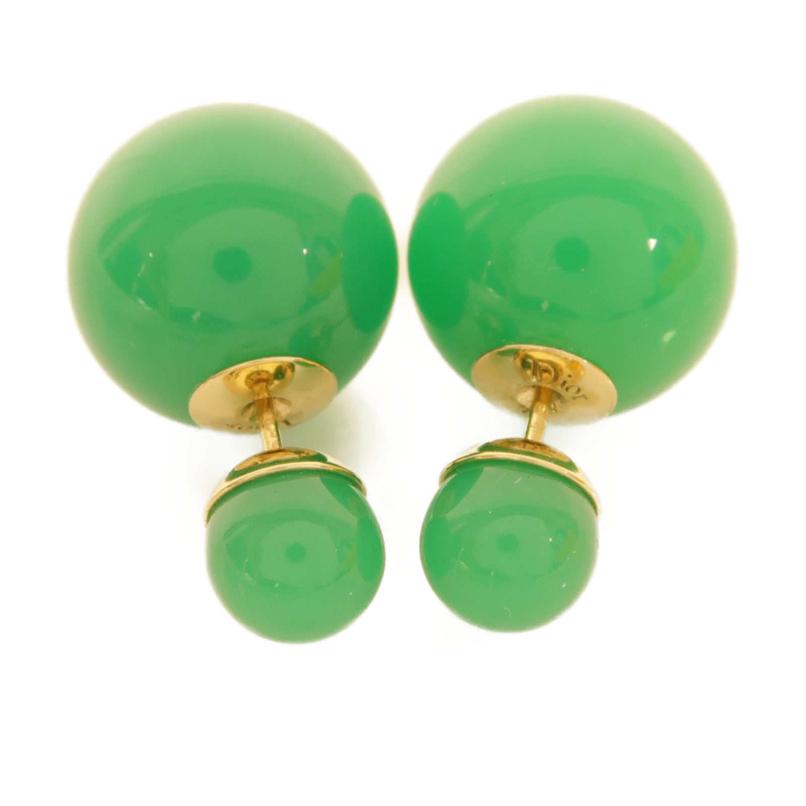 Dior PVC Earrings耳環綠色/金色