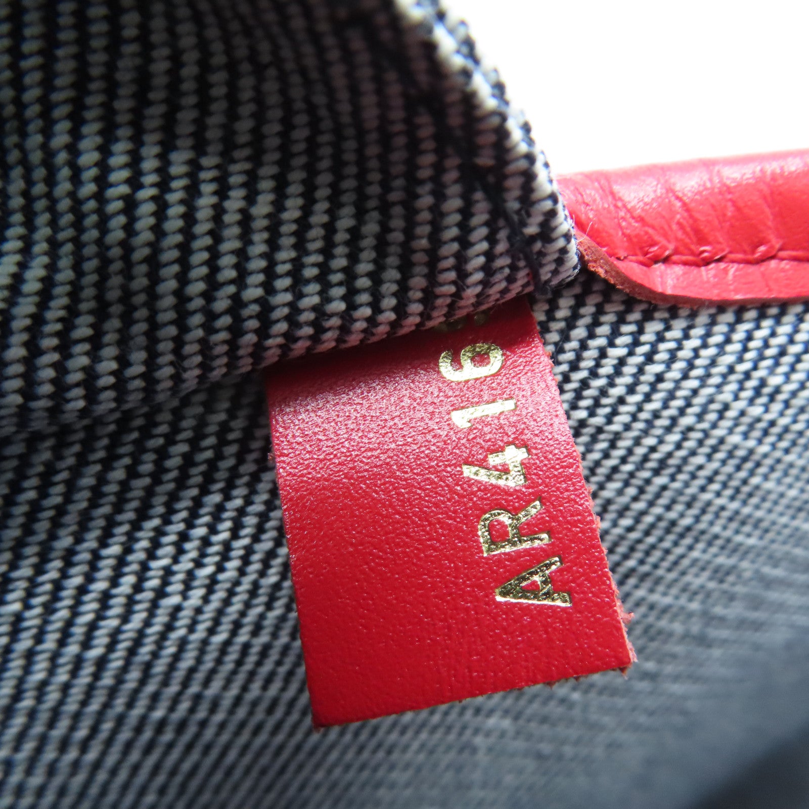 LOUIS VUITTON [Sharp Discount] Denim Neverfull MM Gold Buckle Hand Bag Blue/Red
