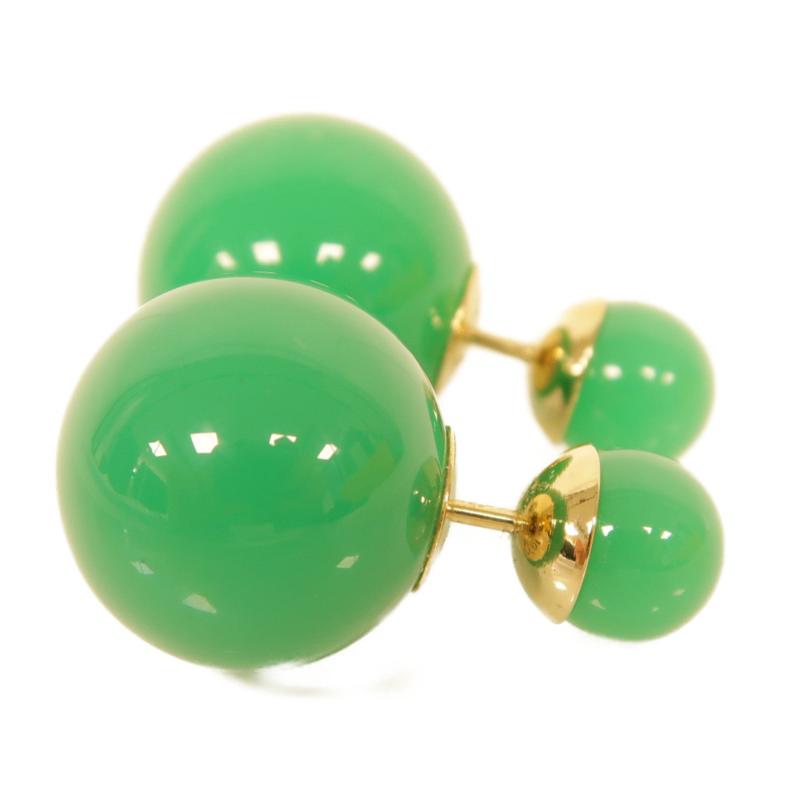 Dior PVC Earrings耳環綠色/金色