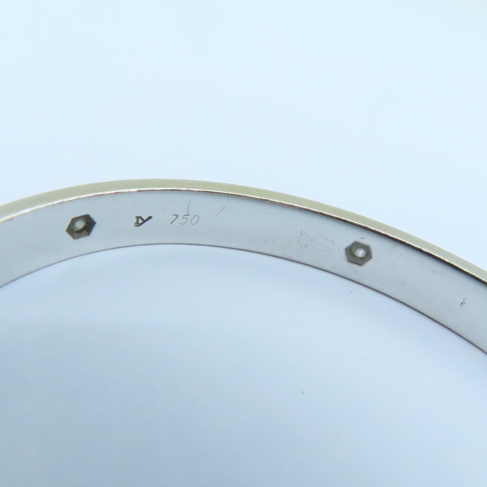 CARTIER 18K白金Love Bangle鑽石手鐲Cartier#16