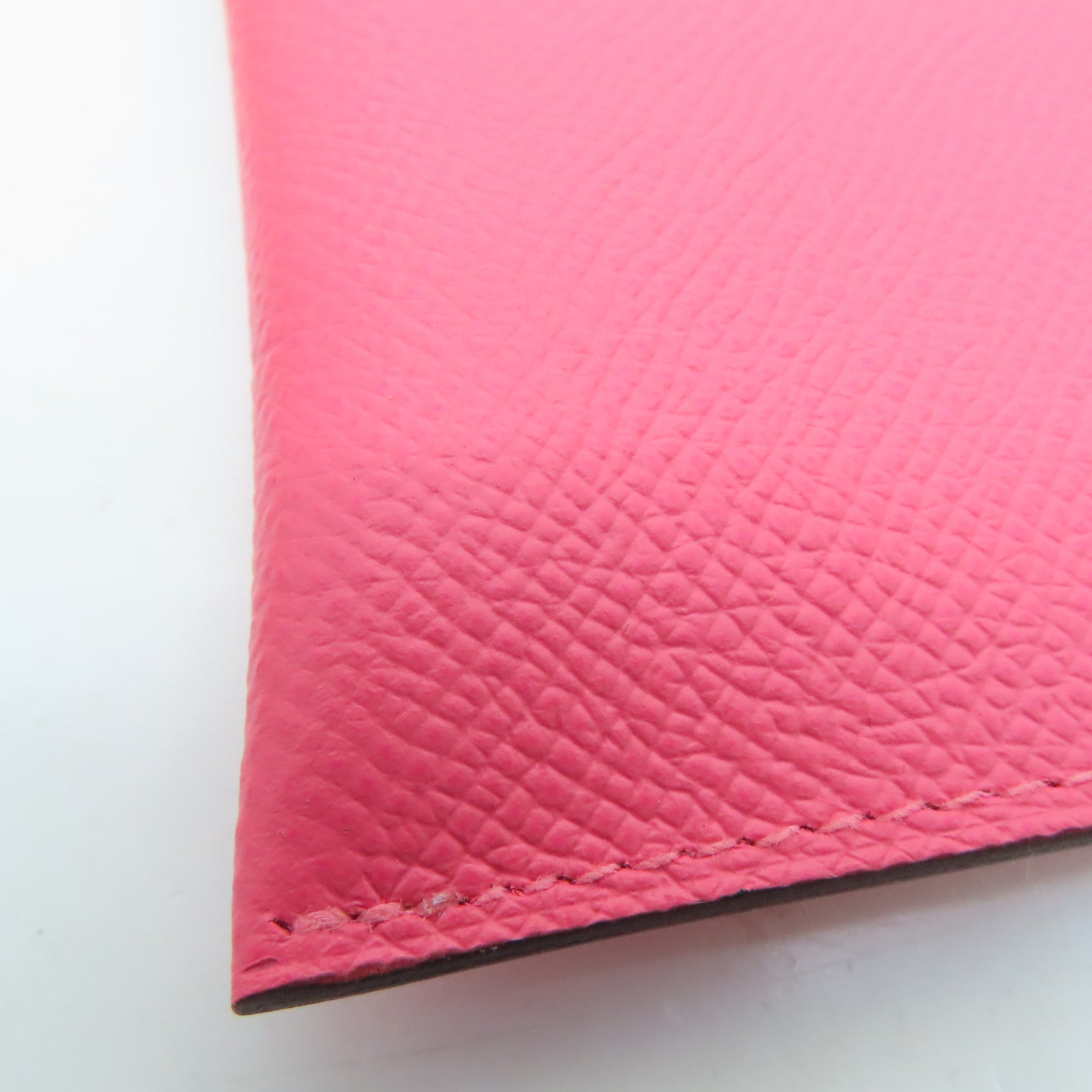 HERMES 【激減優惠】Epsom皮革MC2 Passport Case護照套粉紅色