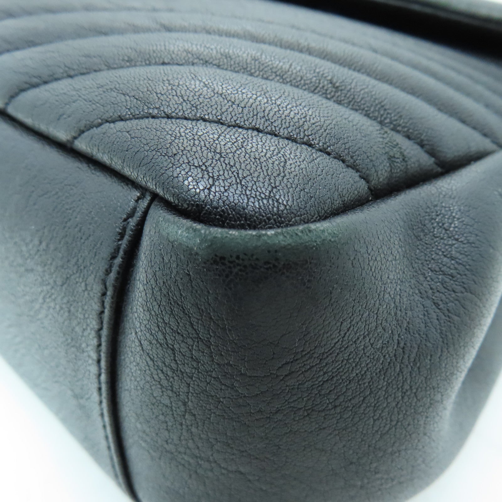 SAINT LAURENT 斜紋牛皮皮革College Bag銀扣手挽肩背兩用袋黑色