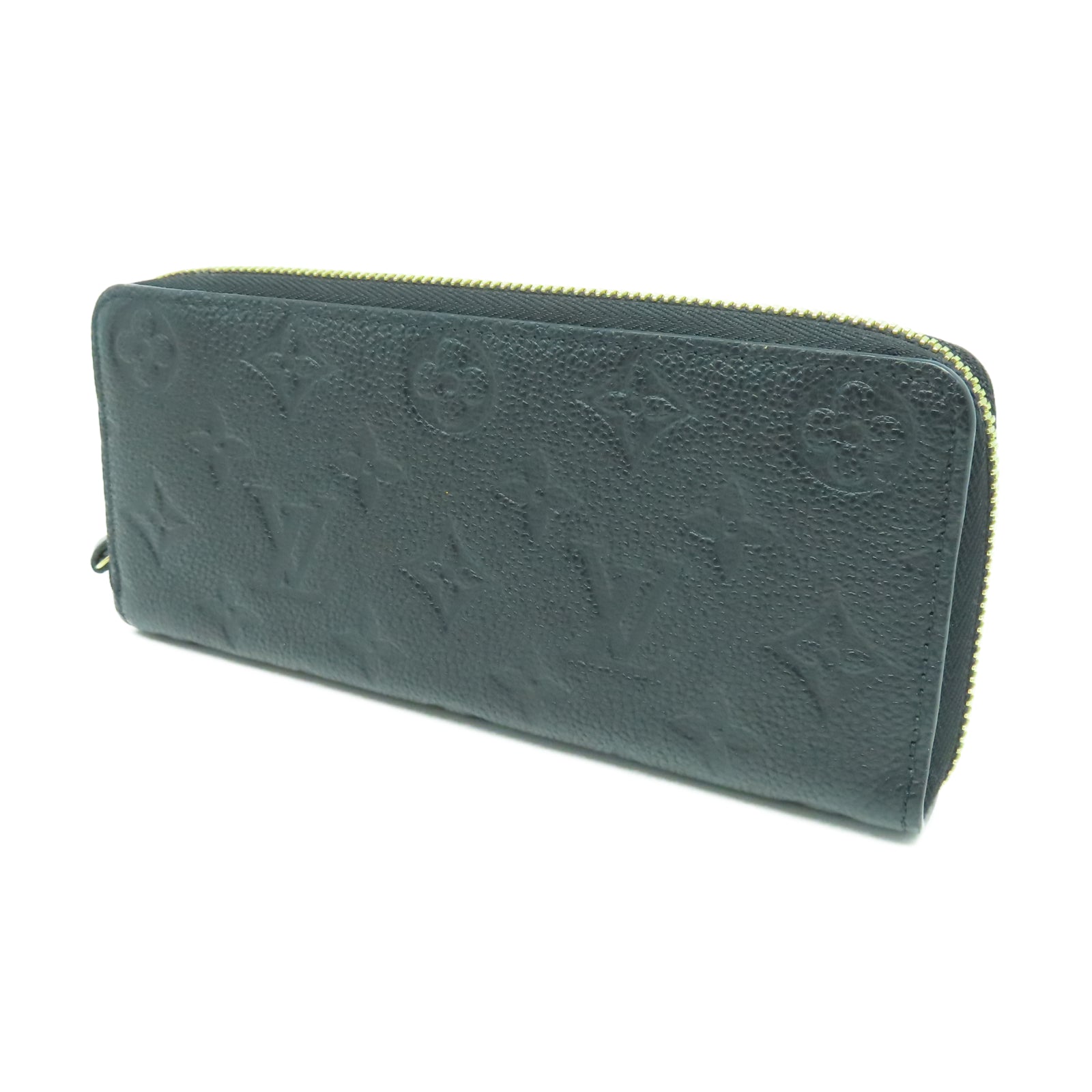 LOUIS VUITTON Monogram Empreinte Clemence Wallet金扣長錢包黑色