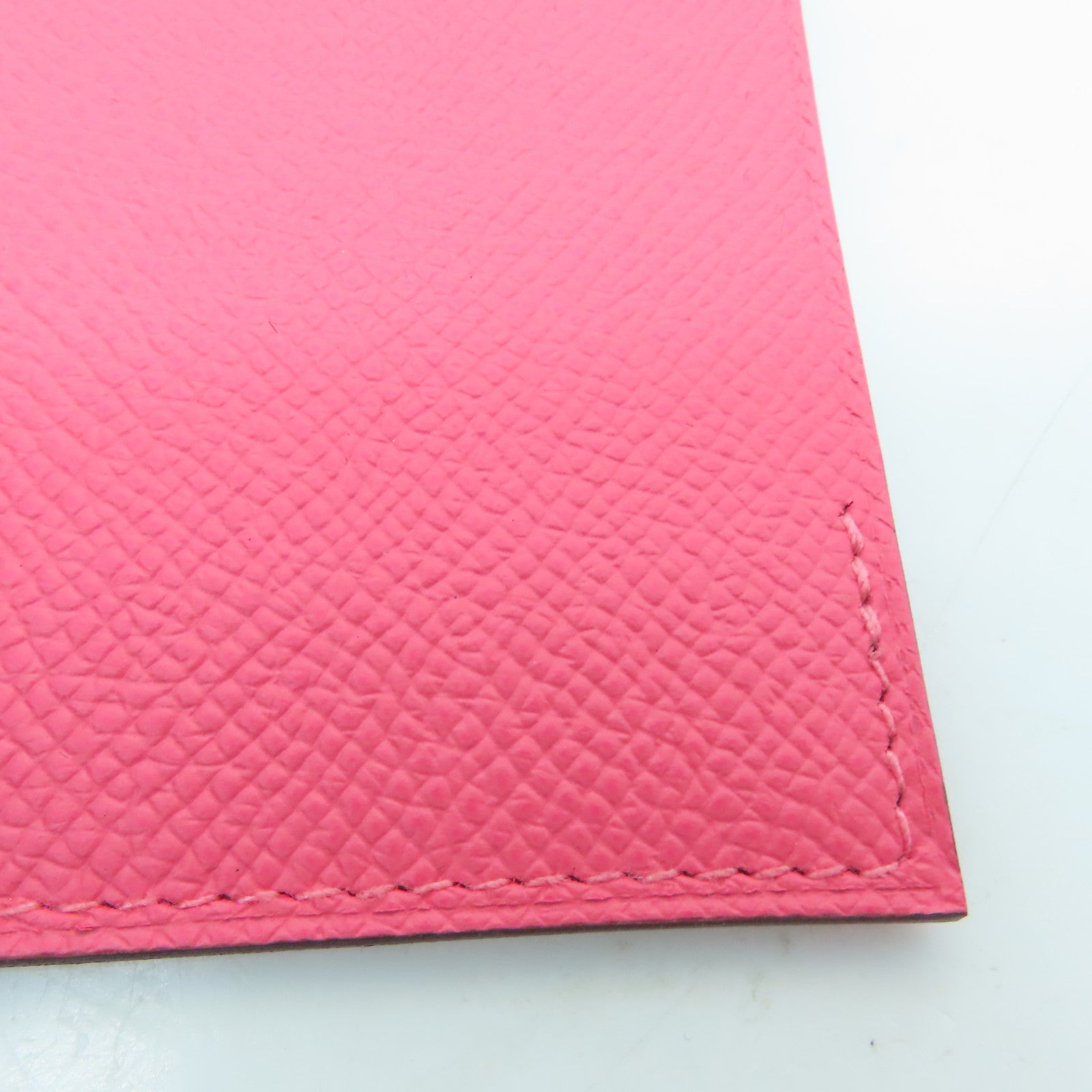 HERMES 【激減優惠】Epsom皮革MC2 Passport Case護照套粉紅色