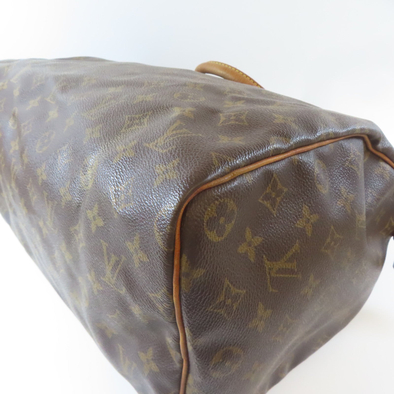 LOUIS VUITTON Monogram Speedy 35金扣手挽袋啡色