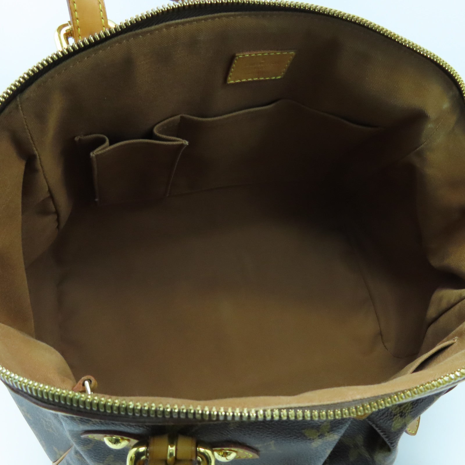 LOUIS VUITTON Monogram Tivoli GM金扣手挽袋啡色
