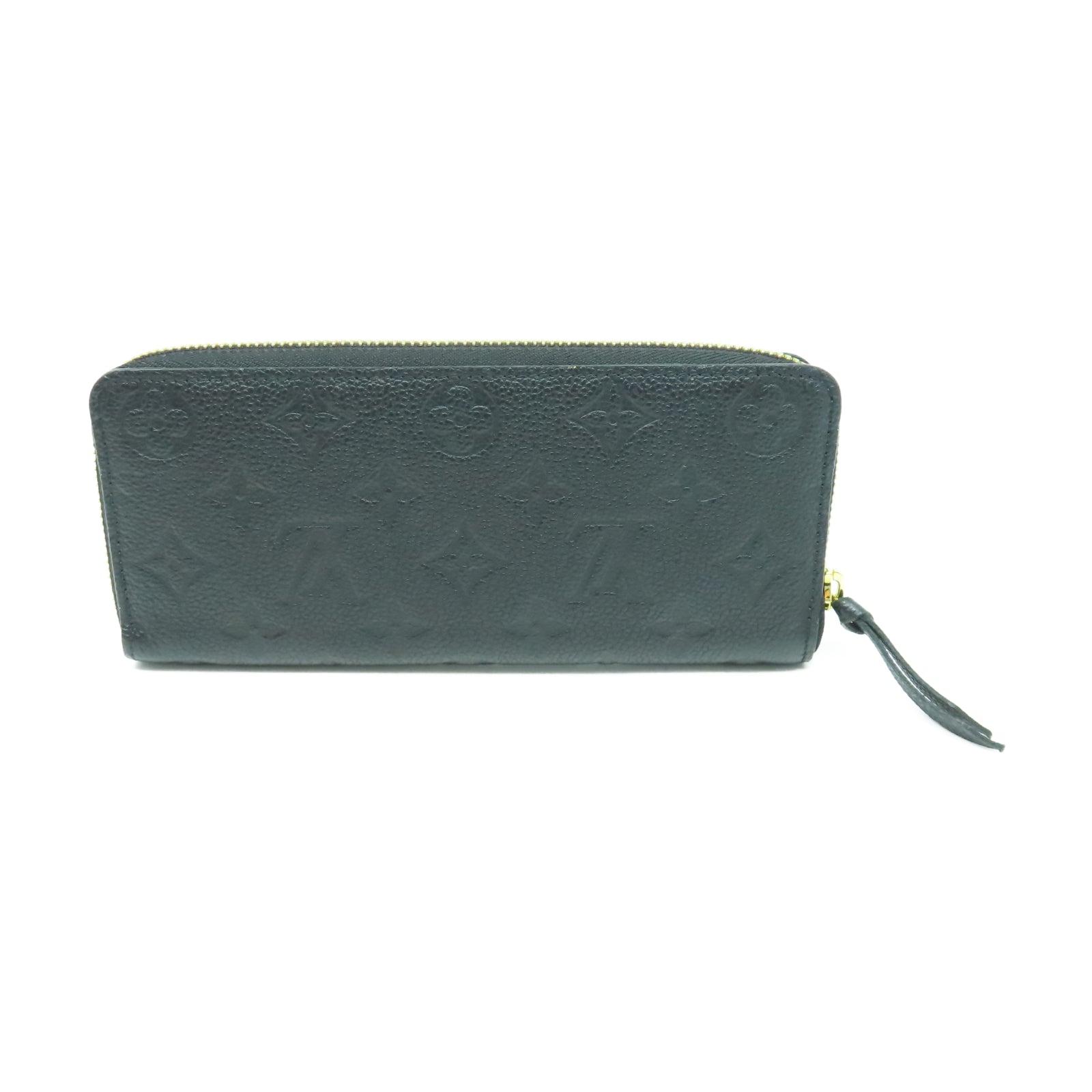LOUIS VUITTON Monogram Empreinte Clemence Wallet金扣長錢包黑色