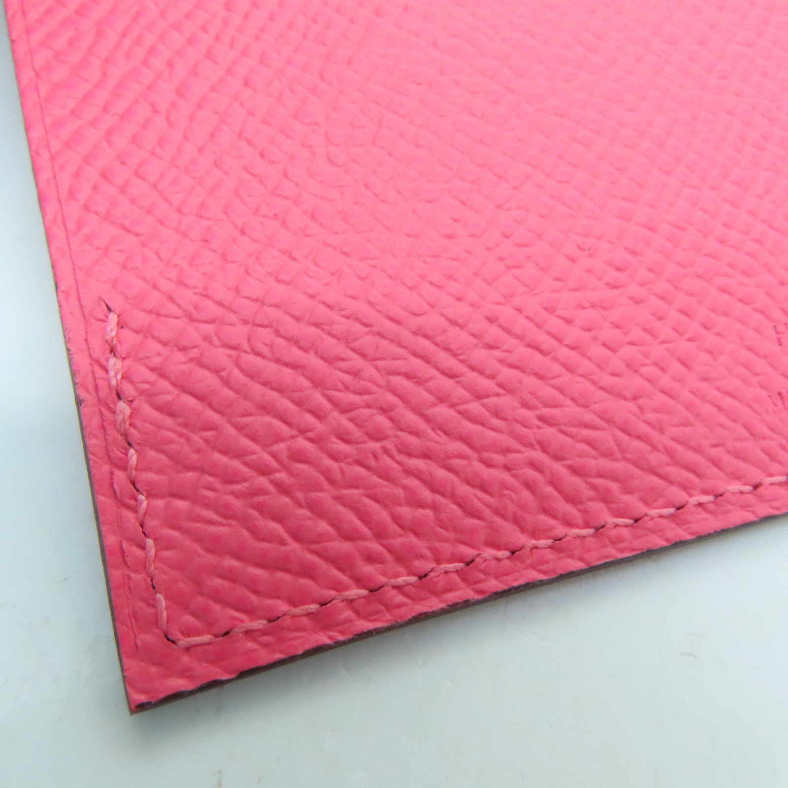 HERMES 【激減優惠】Epsom皮革MC2 Passport Case護照套粉紅色