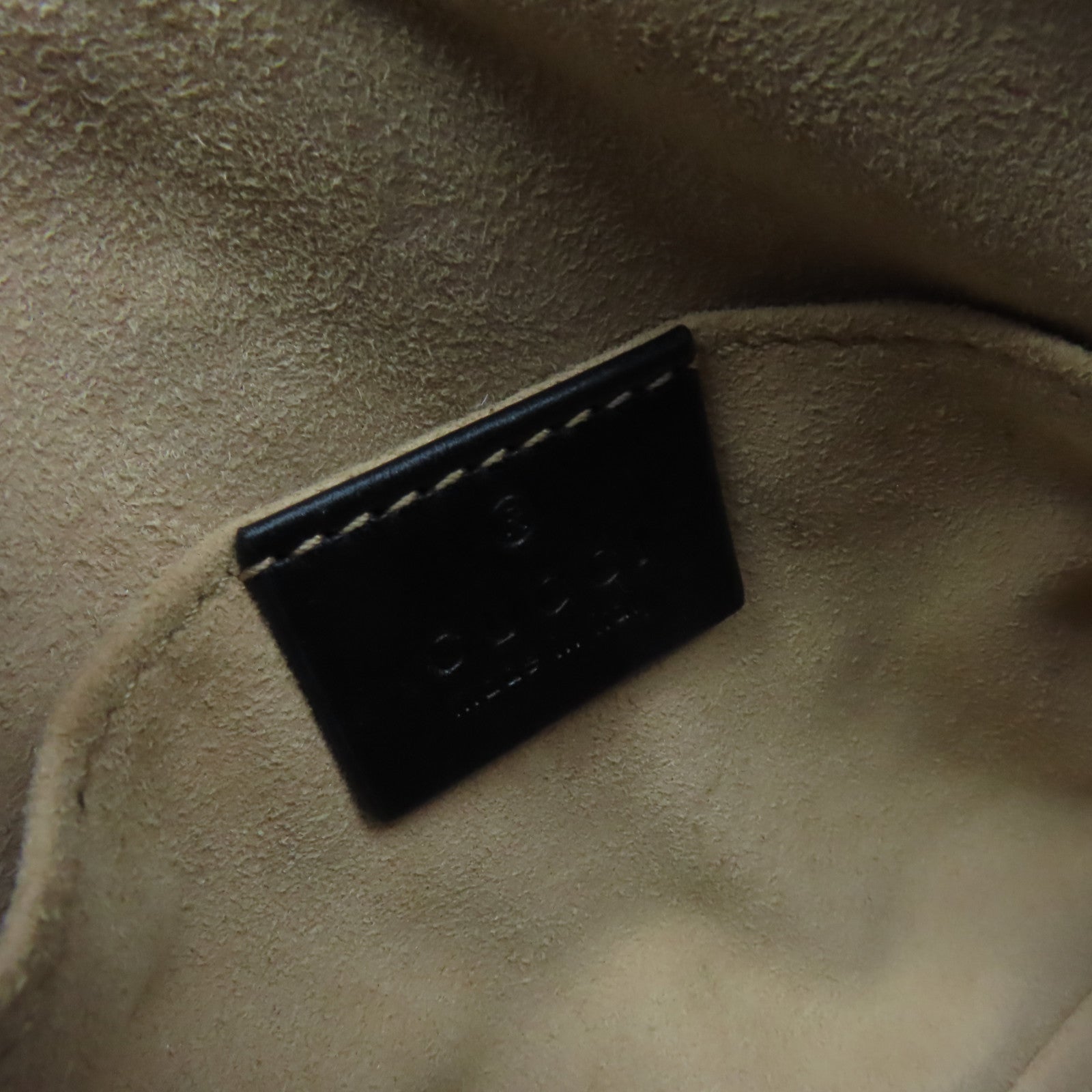 GUCCI 牛皮皮革GG Marmont Mini Shoulder Bag肩背袋黑色