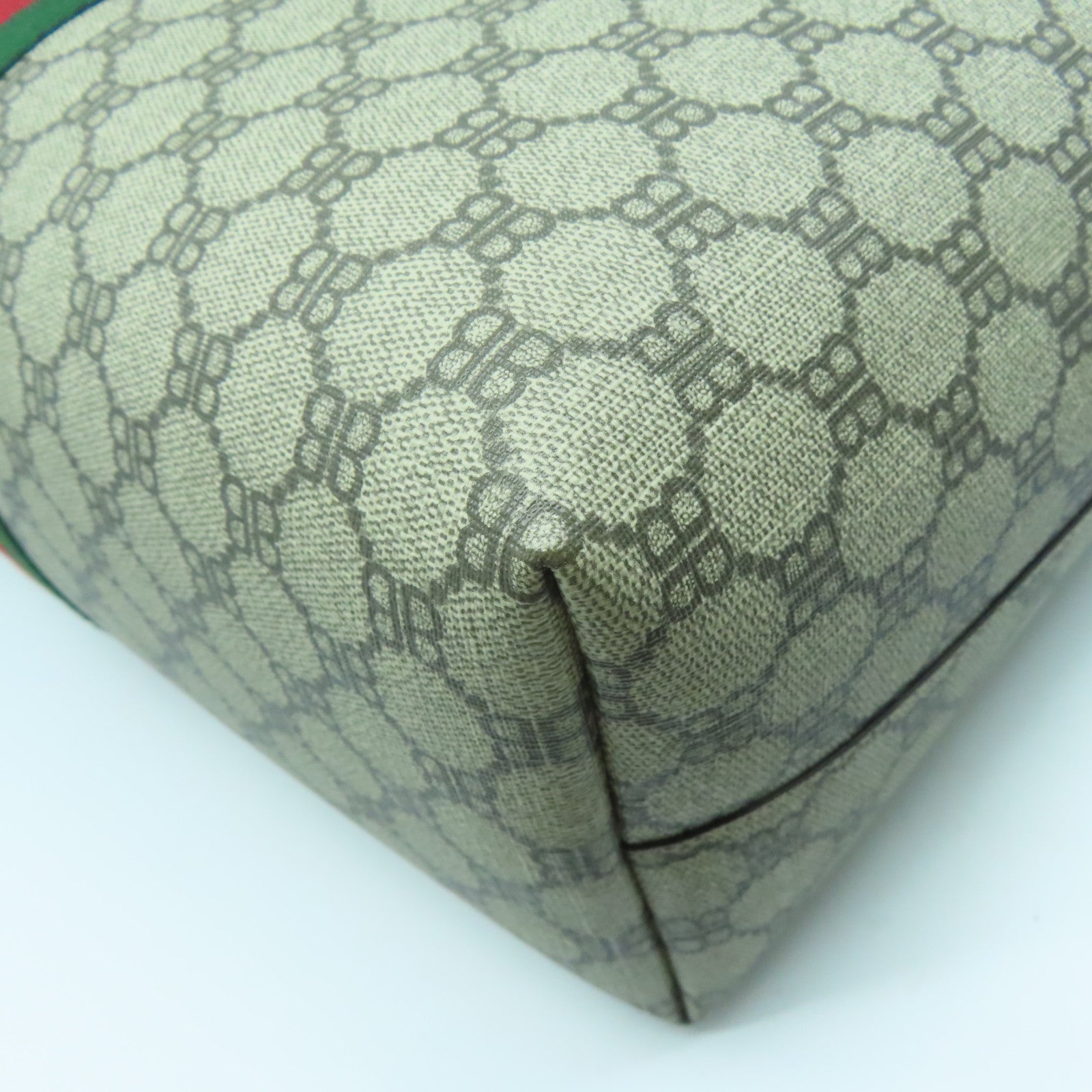 BALENCIAGA PVC塗層帆布Gucci/Balenciaga Graffiti Tote Bag金扣手挽袋啡色/黑色