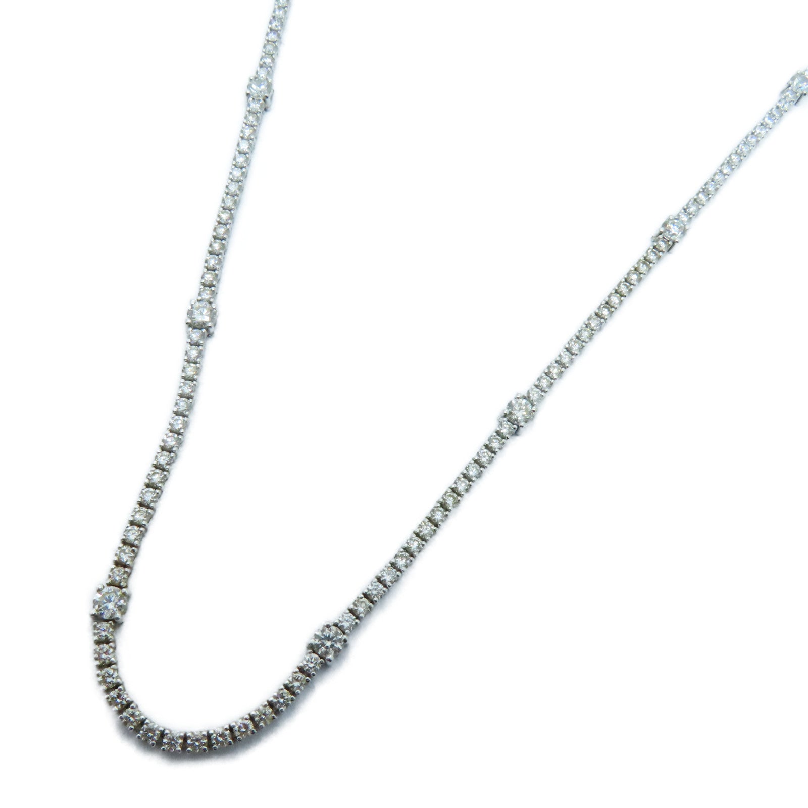 JEWELRY 18K White Gold Diamond Necklace Diamond Necklace
