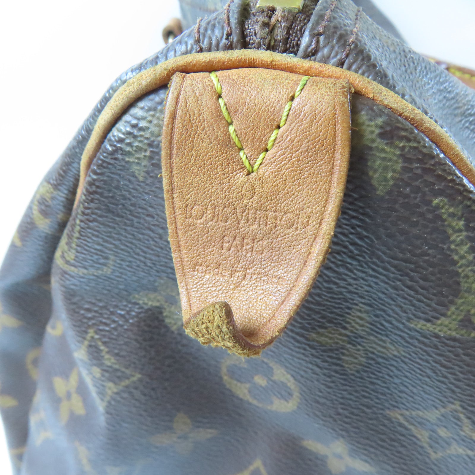 LOUIS VUITTON Monogram Speedy 35金扣手挽袋啡色