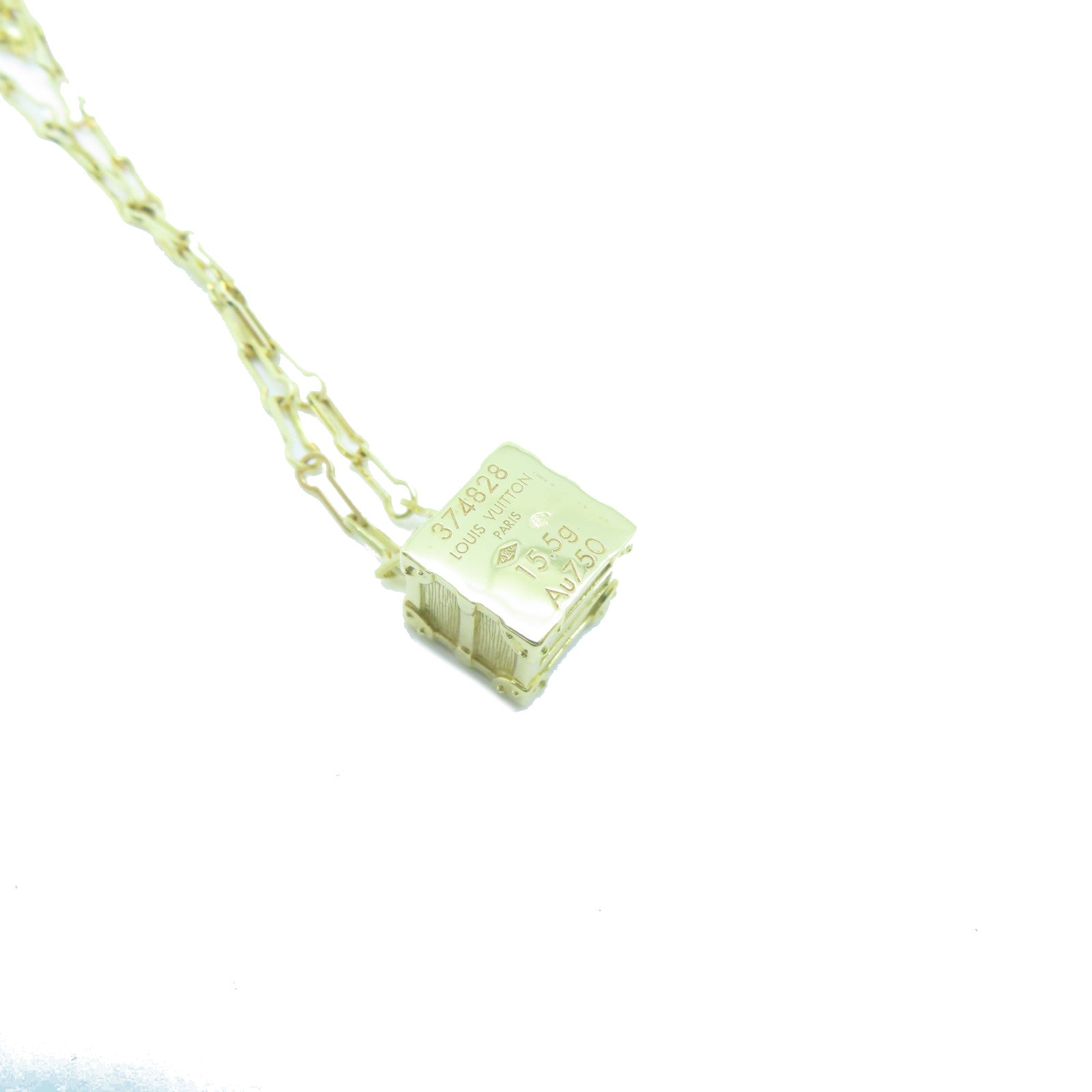LOUIS VUITTON 18K Gold Necklace Necklace