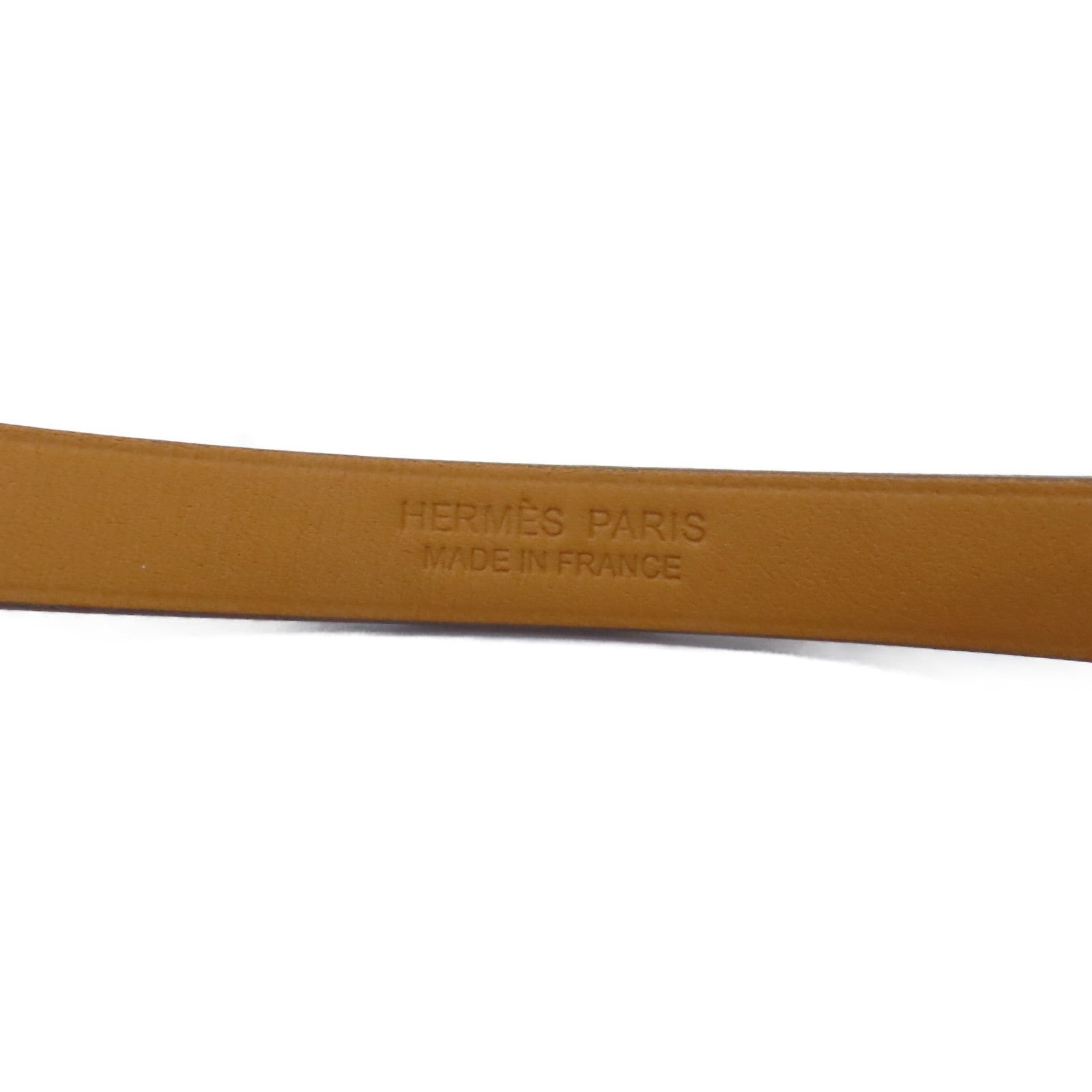 HERMES Swift皮革Mini Kelly Double Tour金扣手鏈Etain灰色