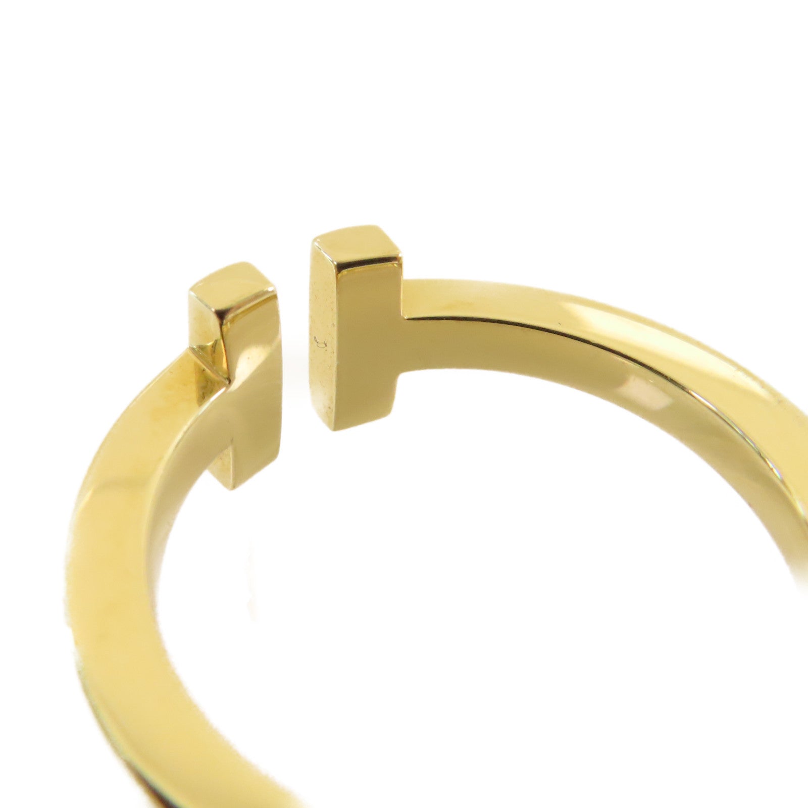 TIFFANY＆CO 18K黃金T Wire Ring戒指US#8