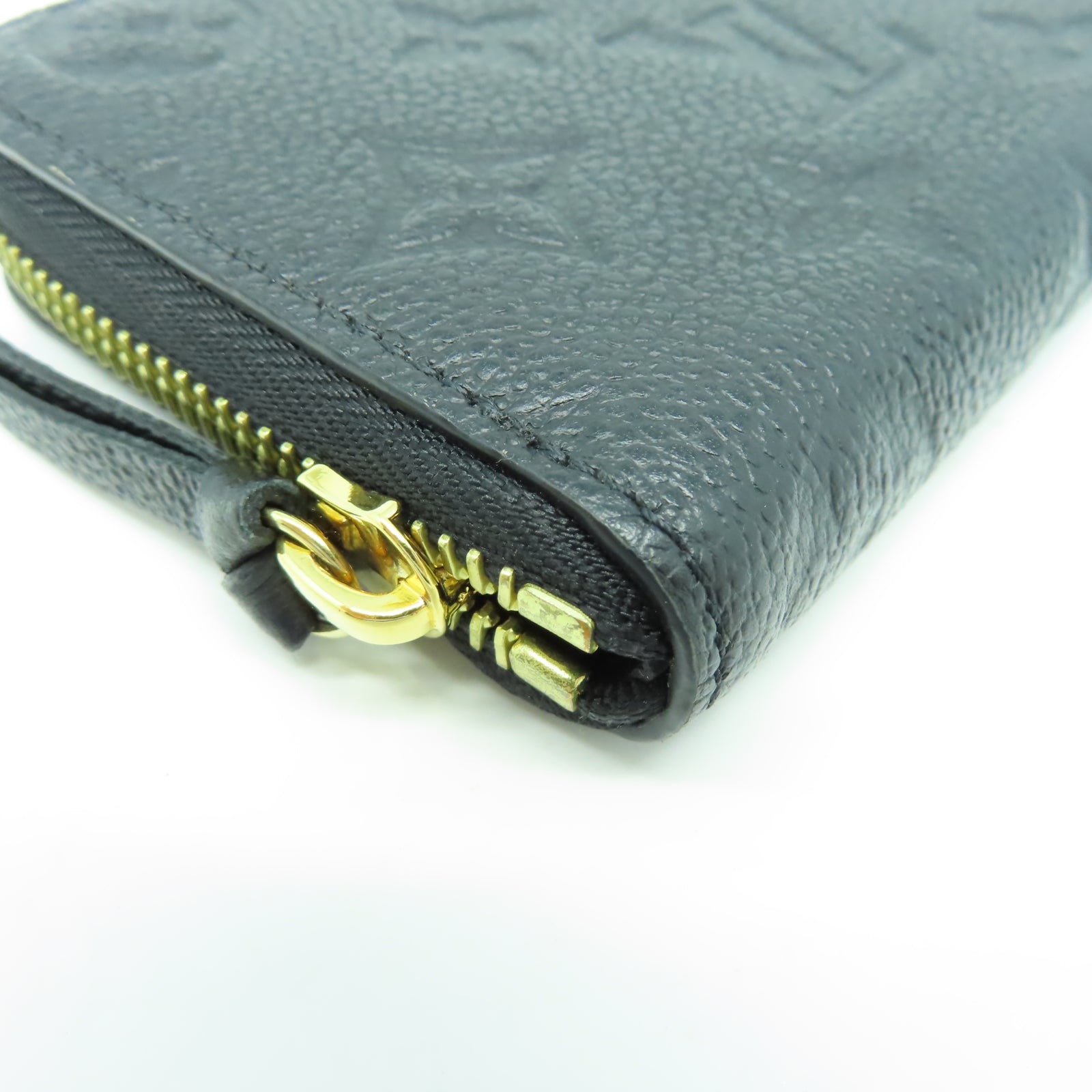 LOUIS VUITTON Monogram Empreinte Clemence Wallet金扣長錢包黑色