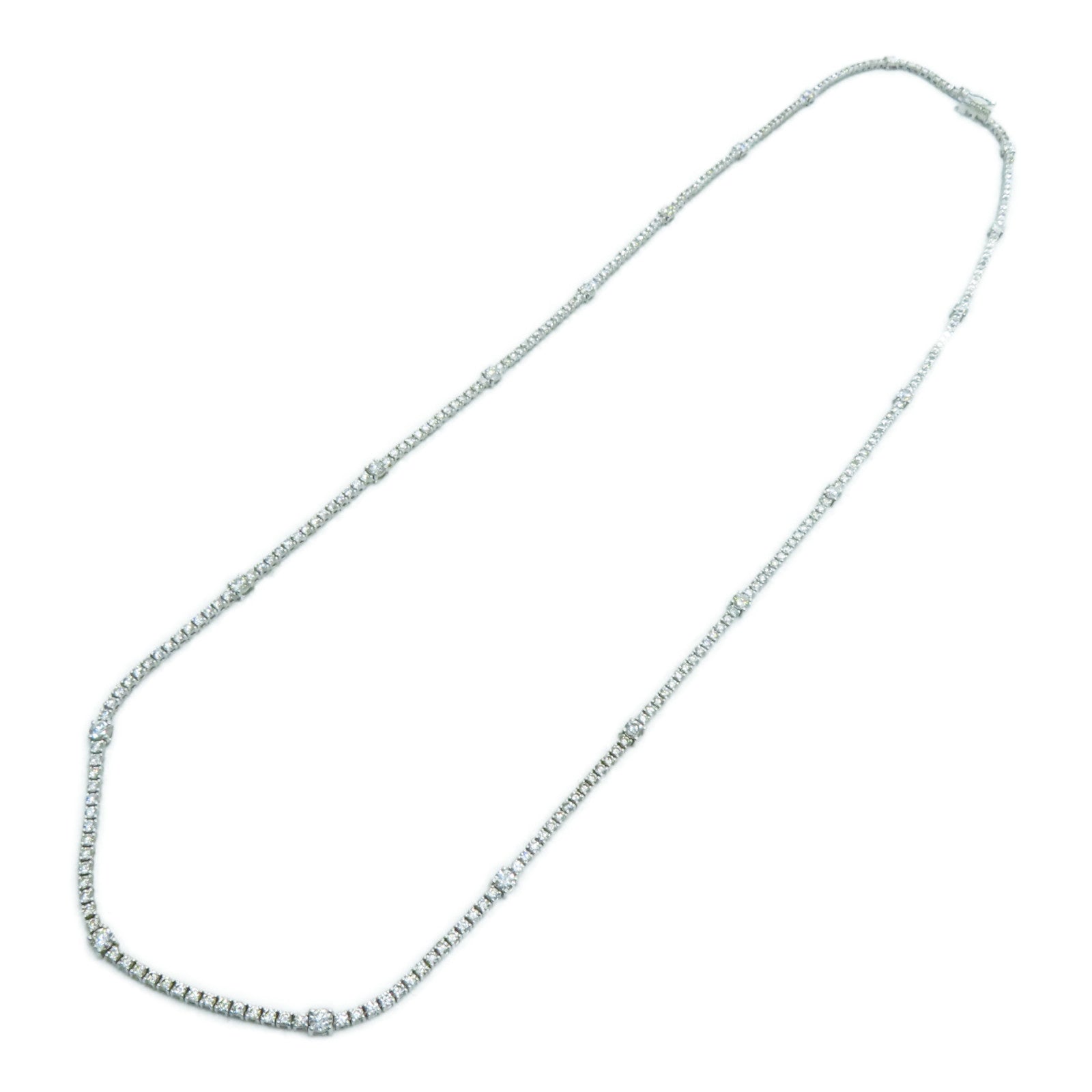 JEWELRY 18K White Gold Diamond Necklace Diamond Necklace