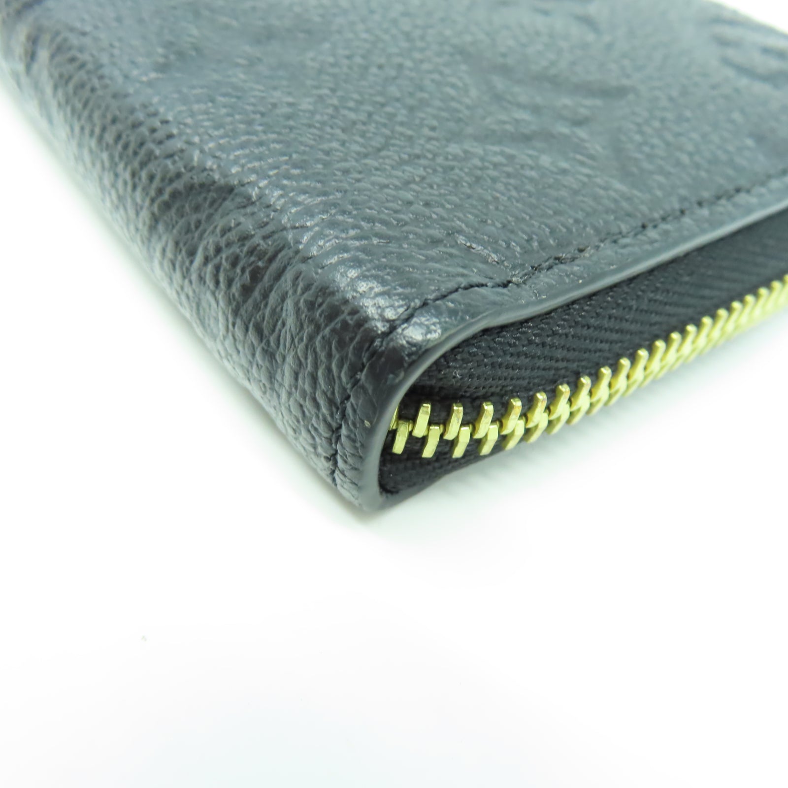 LOUIS VUITTON Monogram Empreinte Clemence Wallet金扣長錢包黑色