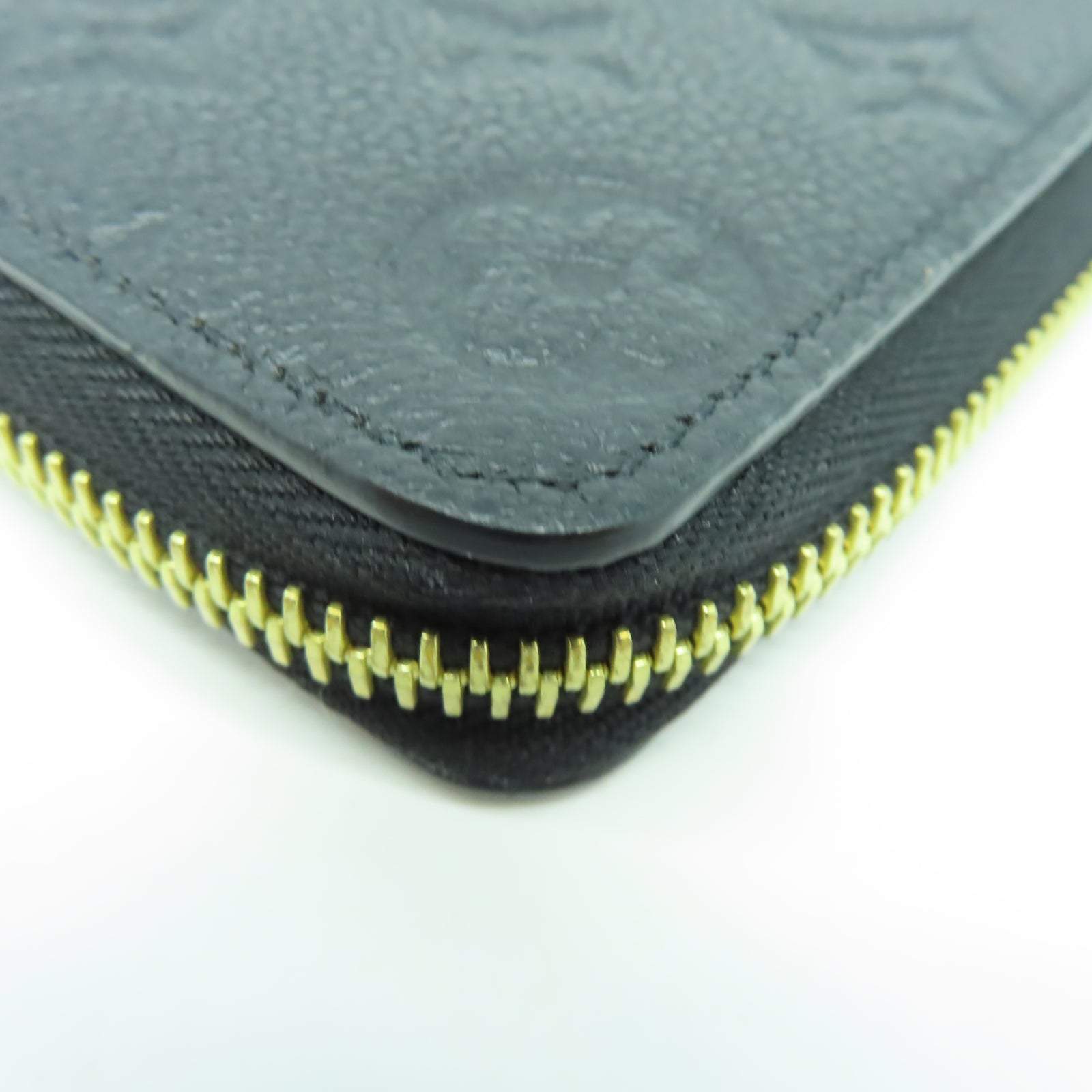 LOUIS VUITTON Monogram Empreinte Clemence Wallet金扣長錢包黑色