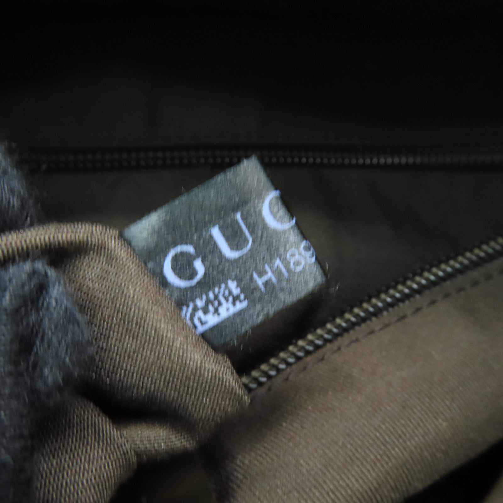 GUCCI 帆布Boston Bag金扣波士頓包淺褐色/金色
